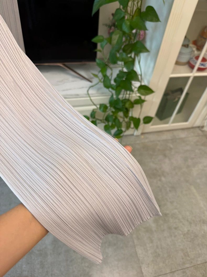 Issey Miyake Issey Miyake size:0 Light grey pleated pants Size 42" / US 20 - 2 Thumbnail