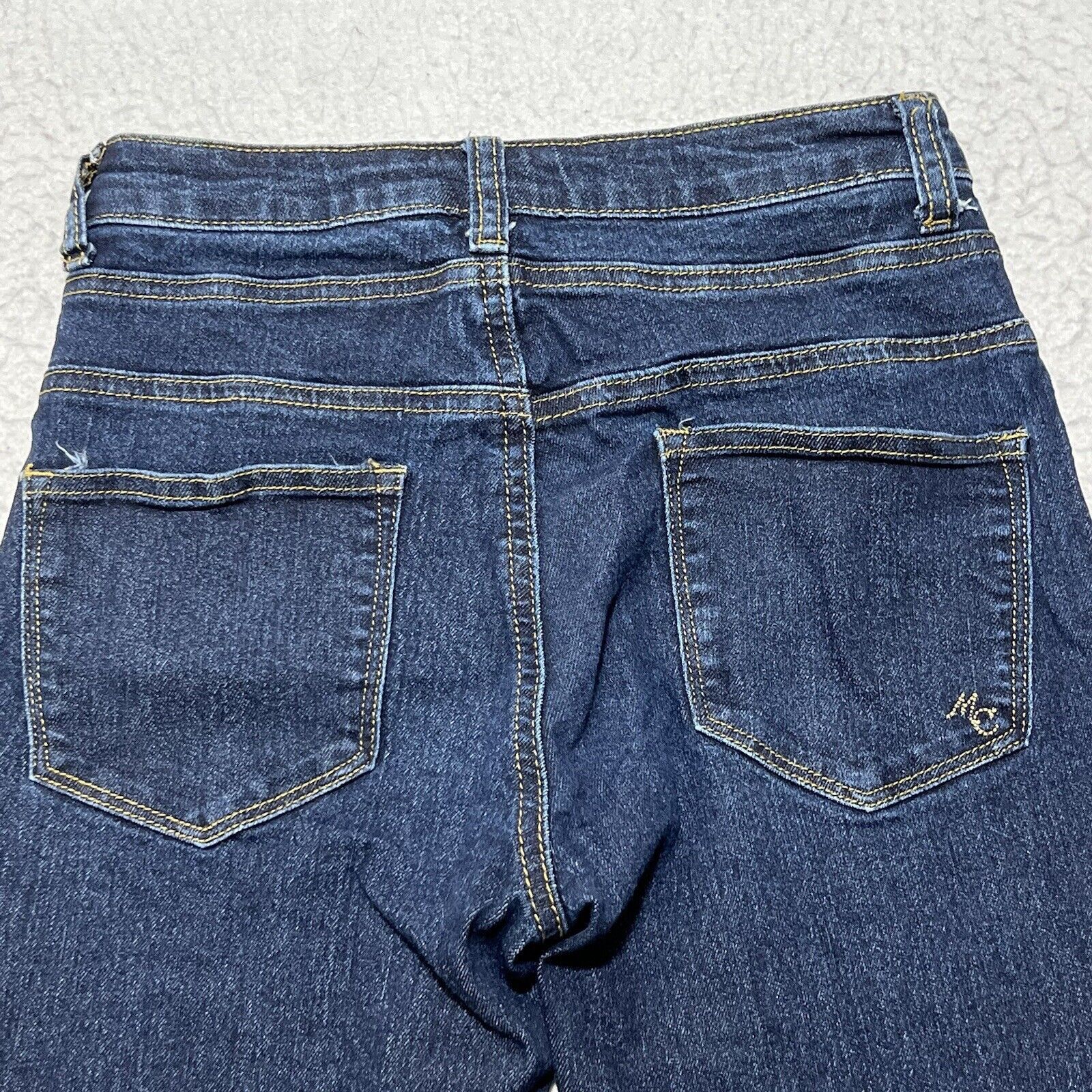 Other ModCloth Denim Straight Ankle Button Fly Navy Jeans 25x25 Size 27" / US 4 / IT 40 - 7 Thumbnail