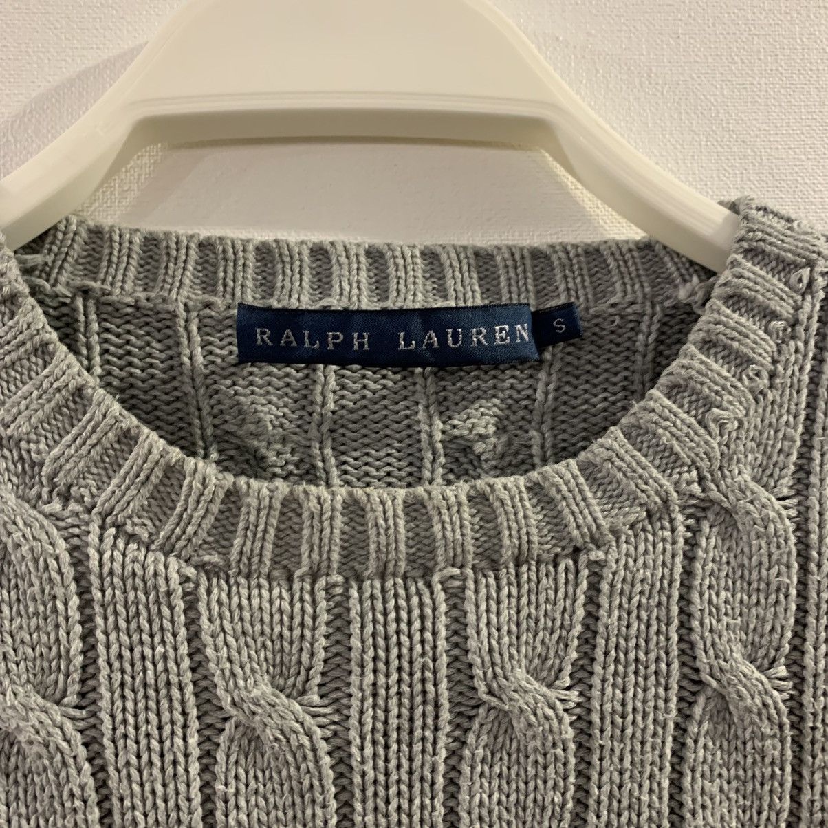 Polo Ralph Lauren Vintage Polo Ralph Lauren Gray Knited Sweater Size S Size S / US 4 / IT 40 - 3 Thumbnail