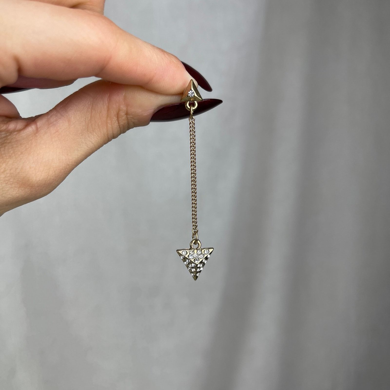 Other Dainty Gold Tone Rhinestone Arrow Dangle Earrings Festival Size ONE SIZE - 18 Thumbnail