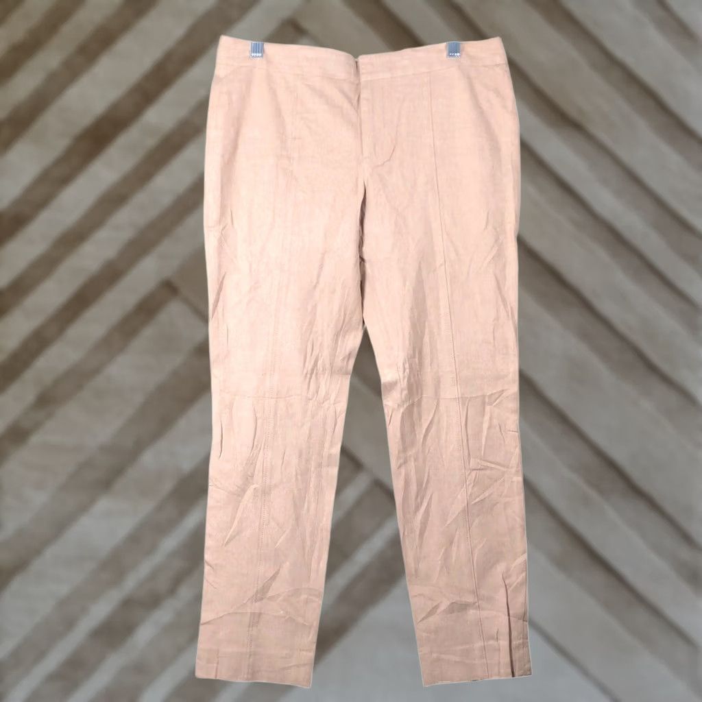 Banana Republic Banana Republic Womens Pants Tan Mid Rise Sloan Fit Cropped Ankle Stretch 6 Size 24" / US 00 / IT 34 - 1 Thumbnail