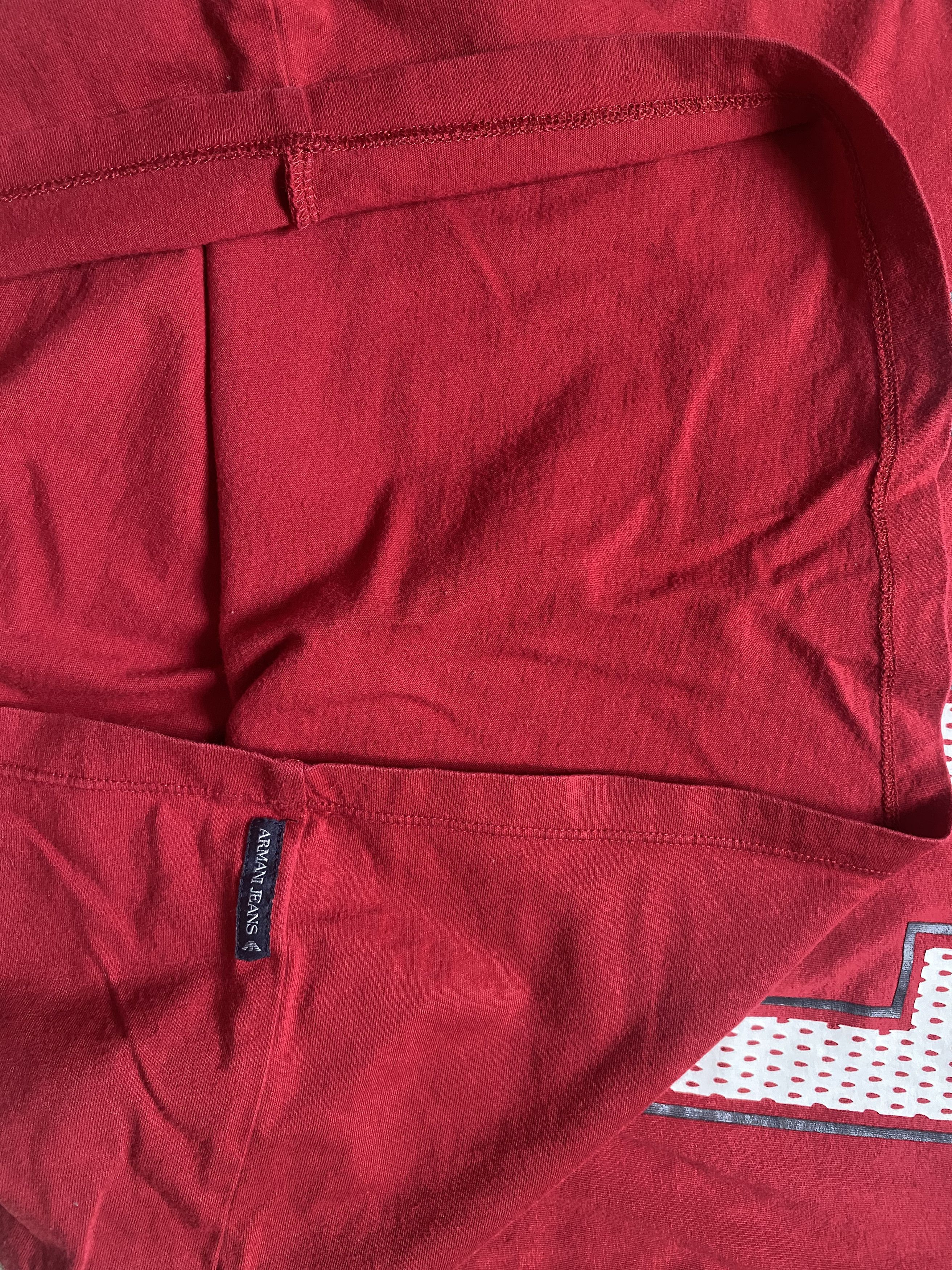 Armani × Emporio Armani × Giorgio Armani Armani Jeans T-shirt Tank Top – Red with Logo 81 🔥 Size US L / EU 52-54 / 3 - 6 Thumbnail