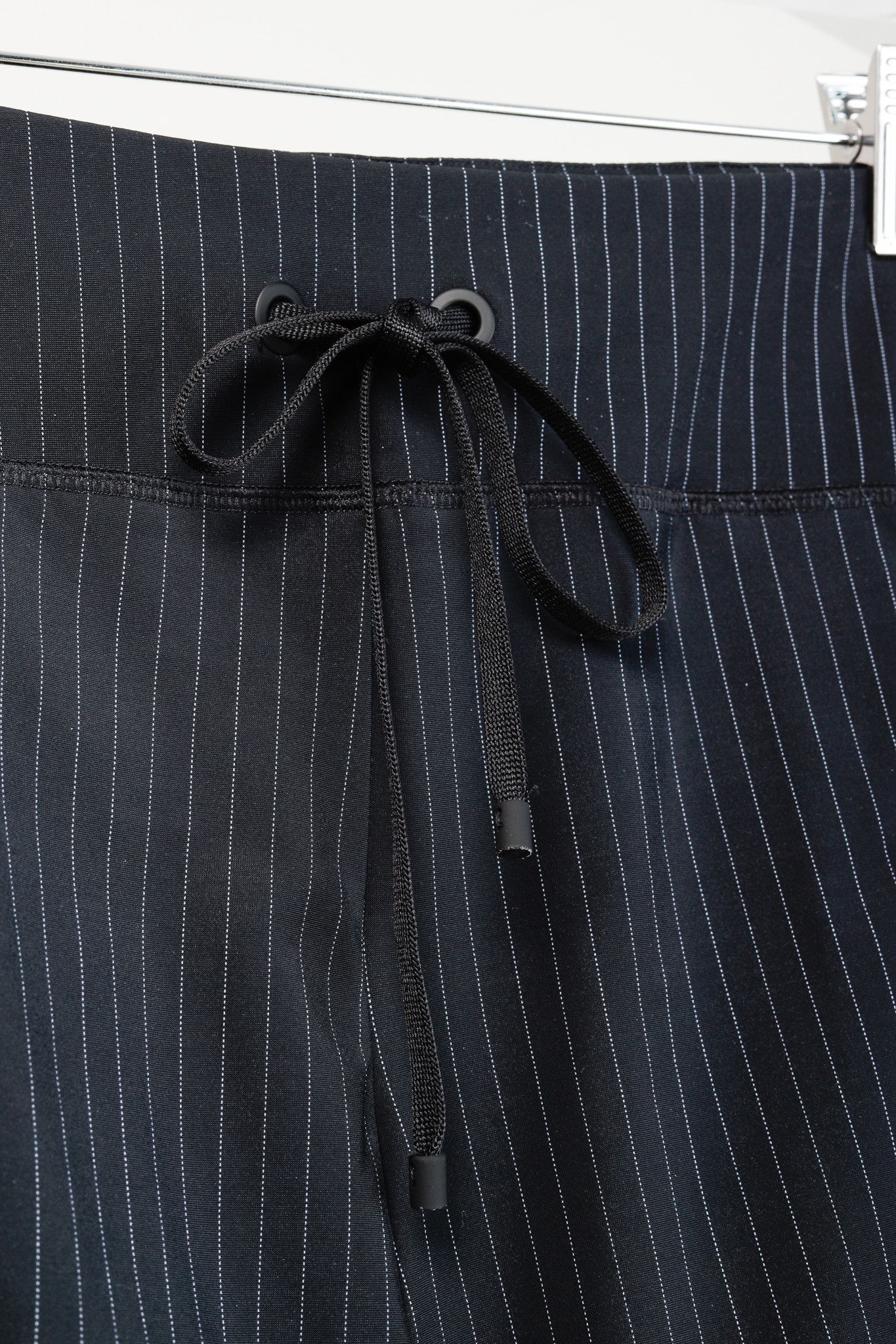 Other Cambio Jaden Navy Pinstripe Drawstring Pants Size 31" - 5 Thumbnail