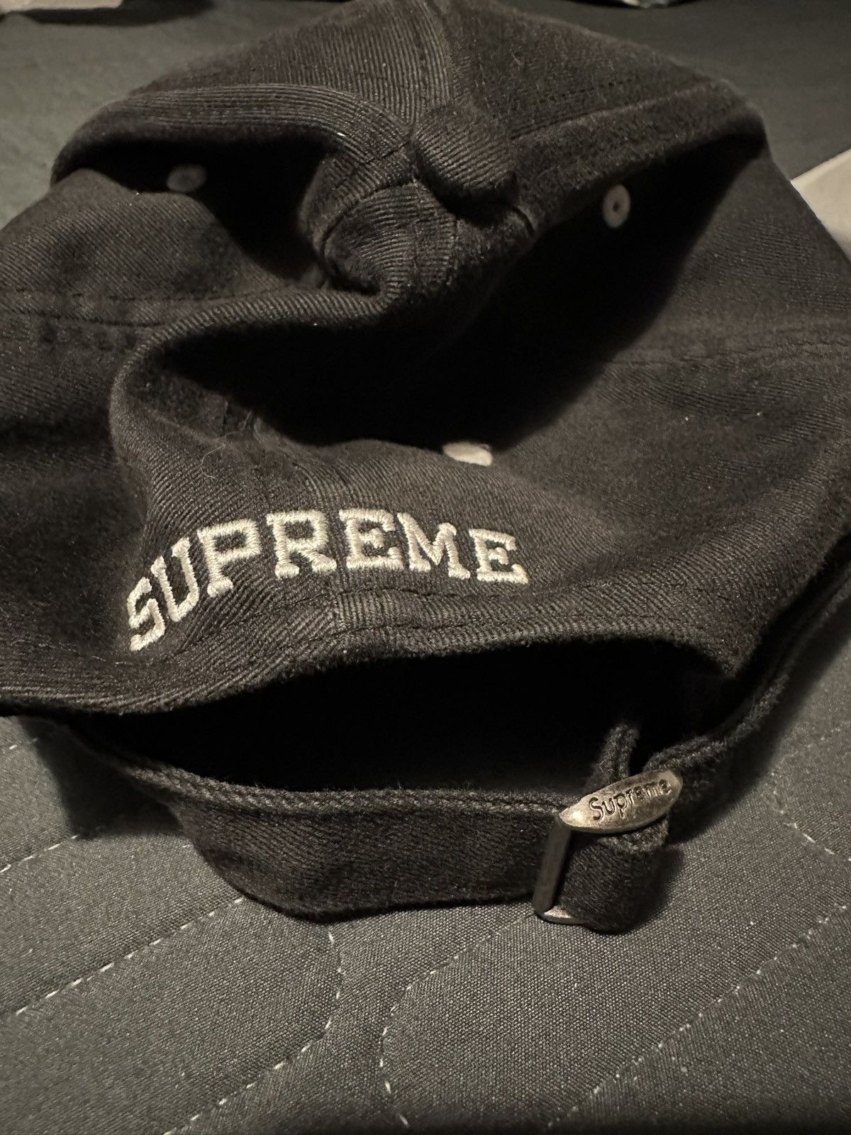 Supreme Supreme Crest 6 Panel Black Size ONE SIZE - 3 Thumbnail