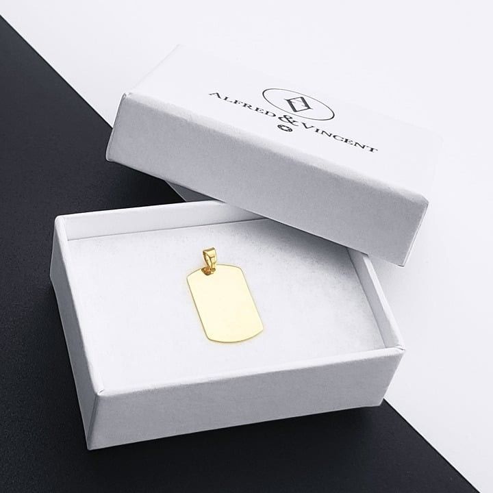 Other Blank Dog Tag Pendant Engravable Men's Women's Jewelry Size ONE SIZE - 3 Thumbnail
