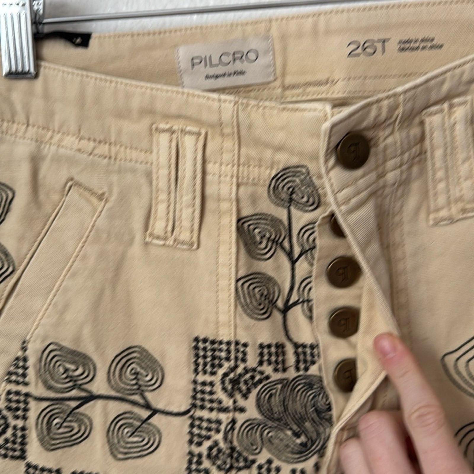 Anthropologie NWT Anthropologie 26T Pilcro Yaya Mid-Rise Crop Flare Jeans Size 26" / US 2 / IT 38 - 9 Thumbnail