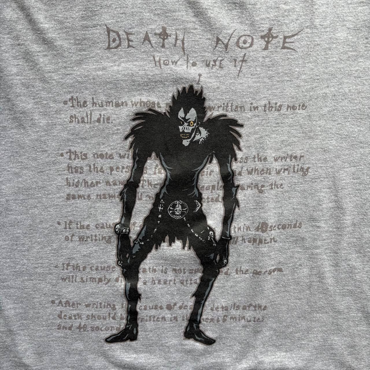 Anime Vintage 2000 Y2K Anime Death Note Ryuk Tee 💀 Size US L / EU 52-54 / 3 - 5 Thumbnail
