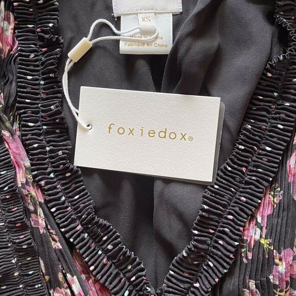 Anthropologie NWT New Anthropologie FOXIEDOX Anaise Floral Sheer Detail Size XS / US 0-2 / IT 36-38 - 6 Thumbnail