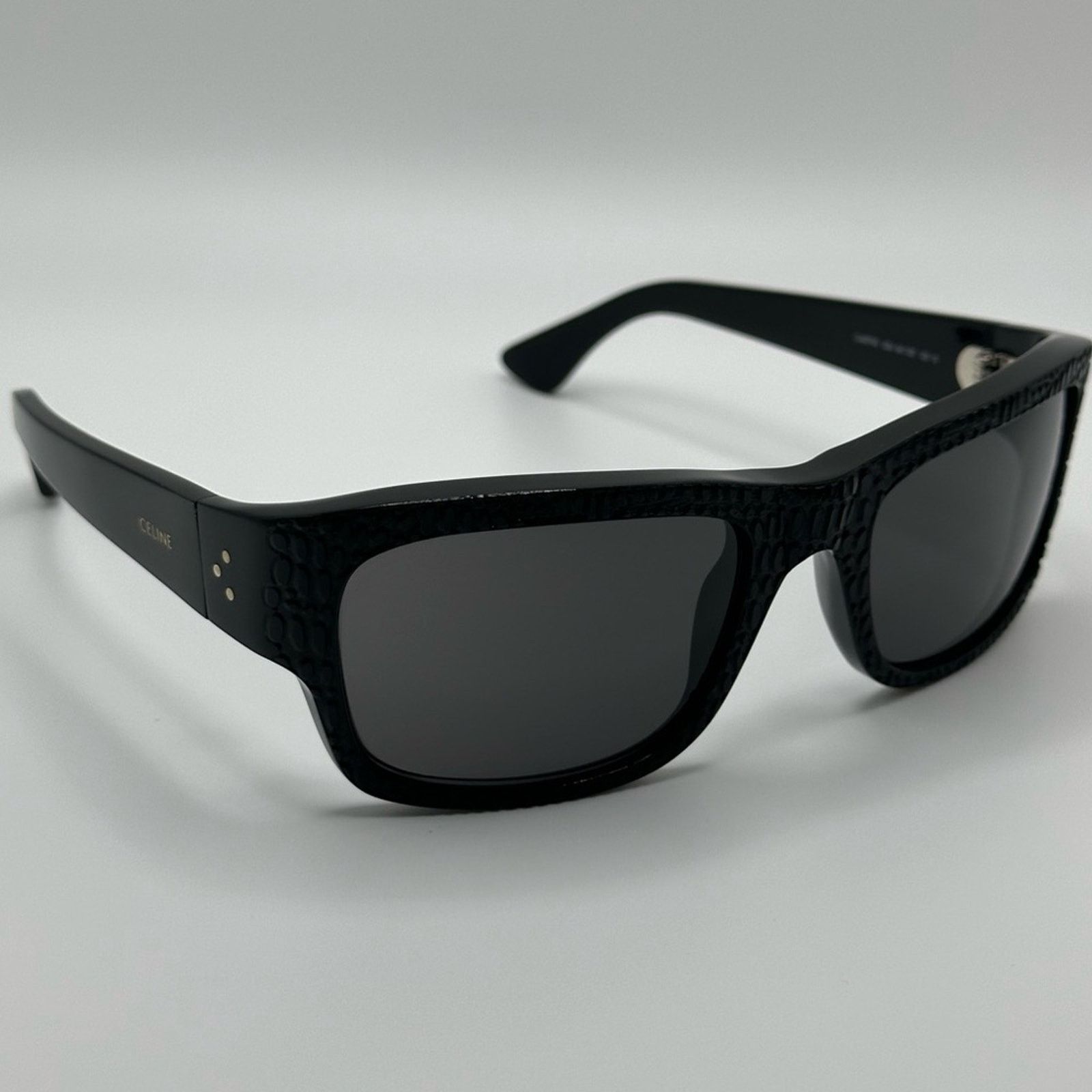 Celine BRAND NEW CELINE CL4079IL 02A Black Square Unisex Sunglasses Size ONE SIZE - 7 Thumbnail