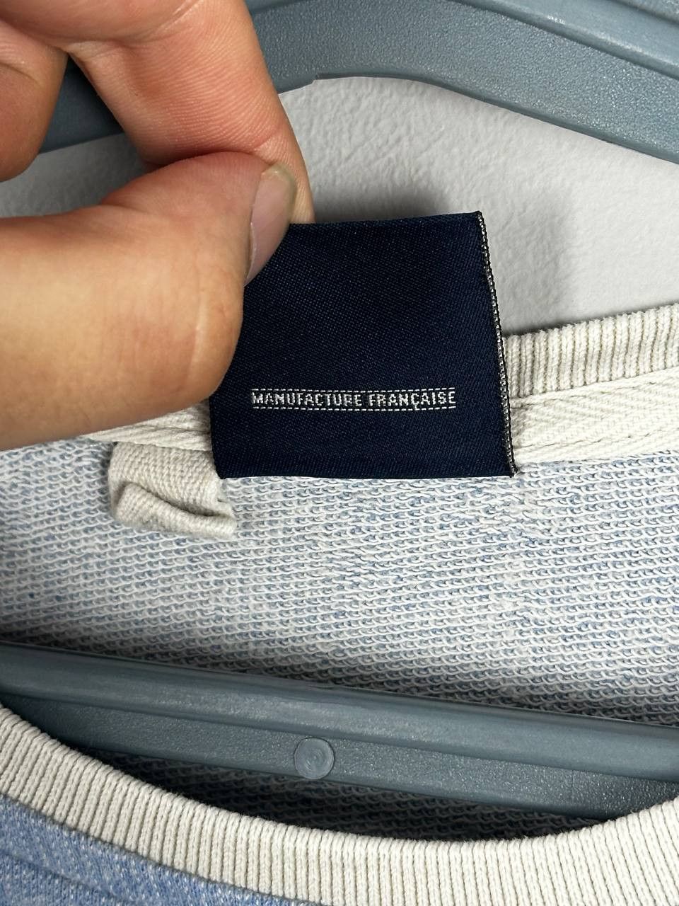 Bleu De Paname Blue De Paname Workwear Indigo Patchwork Sweatshirt Size US M / EU 48-50 / 2 - 8 Thumbnail