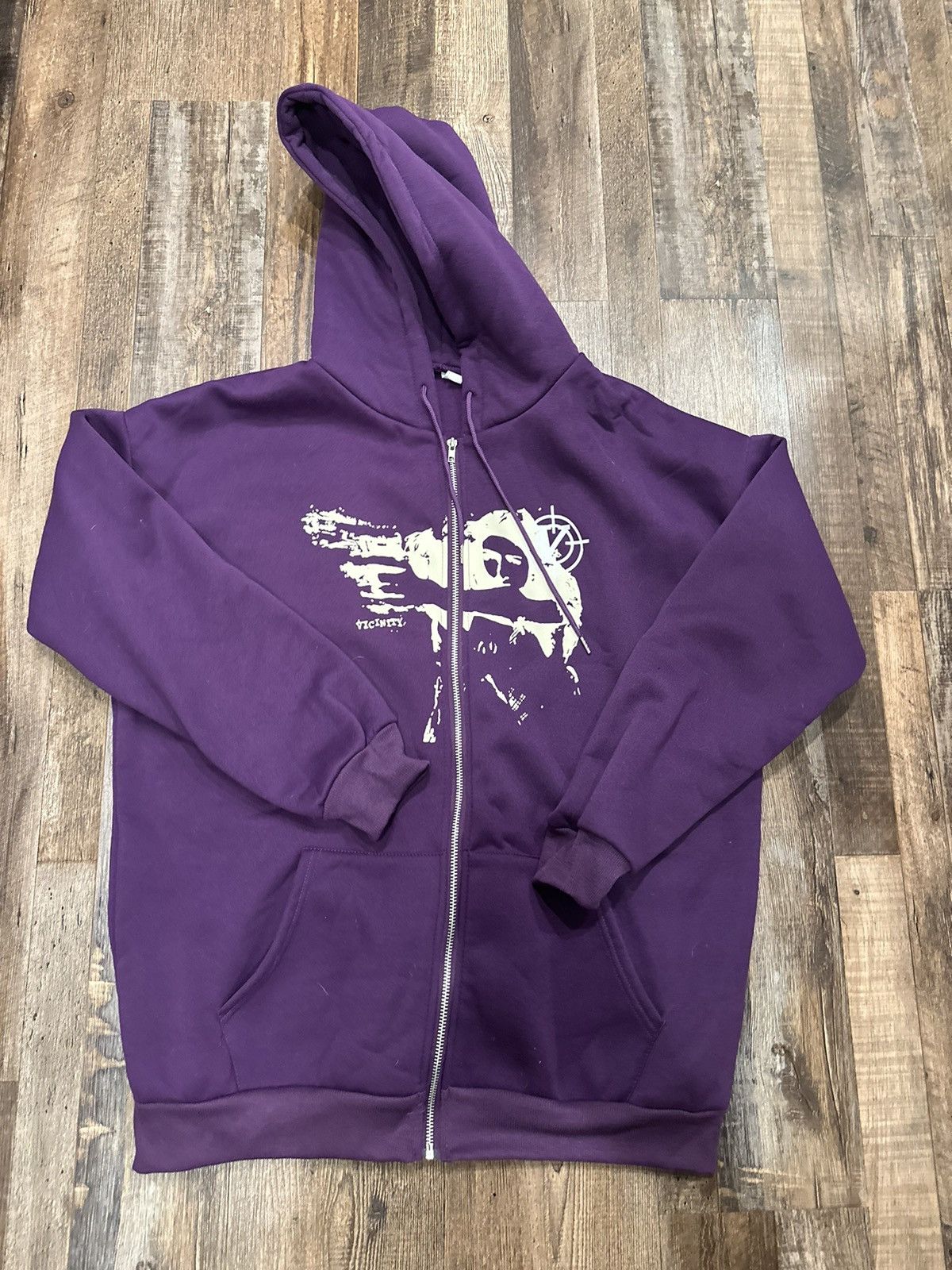 image of Vintage Vicinity Super Zip Up in Purple, Men's (Size XL)