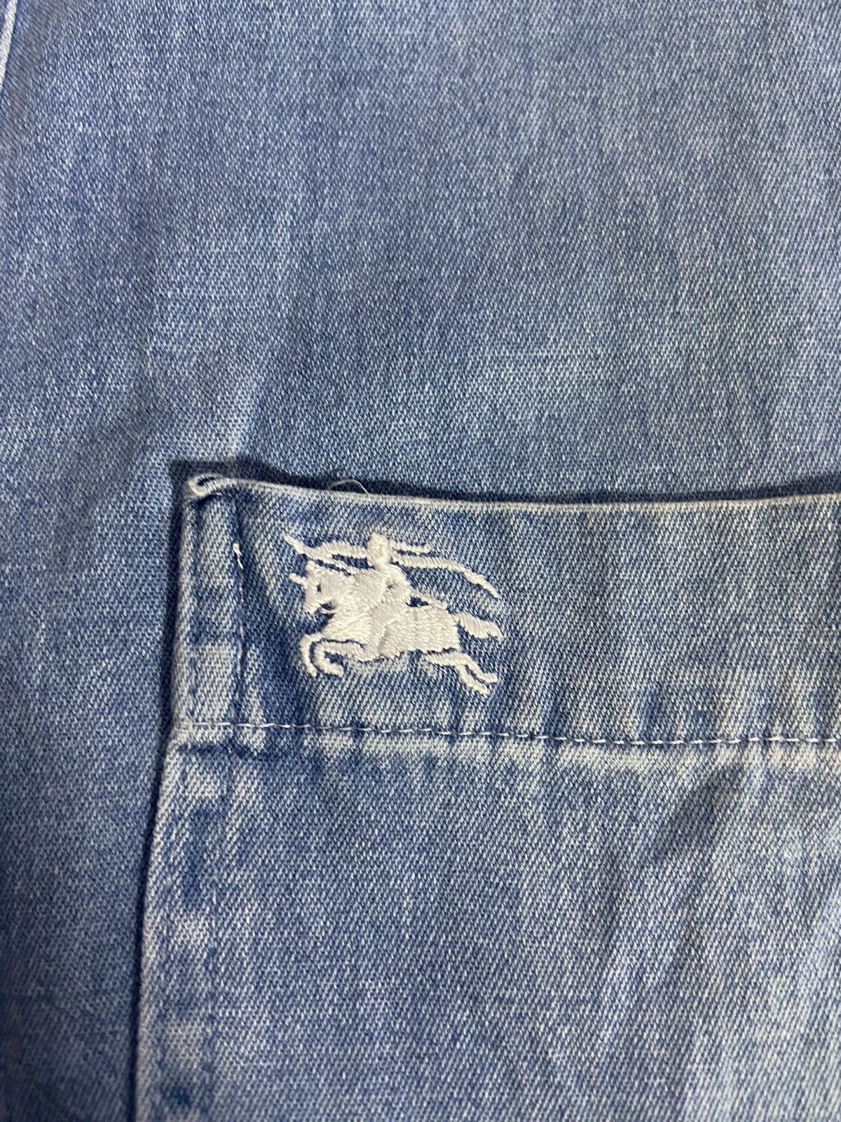 Burberry VTG over size Burberry long shirt denim Size US L / EU 52-54 / 3 - 5 Thumbnail