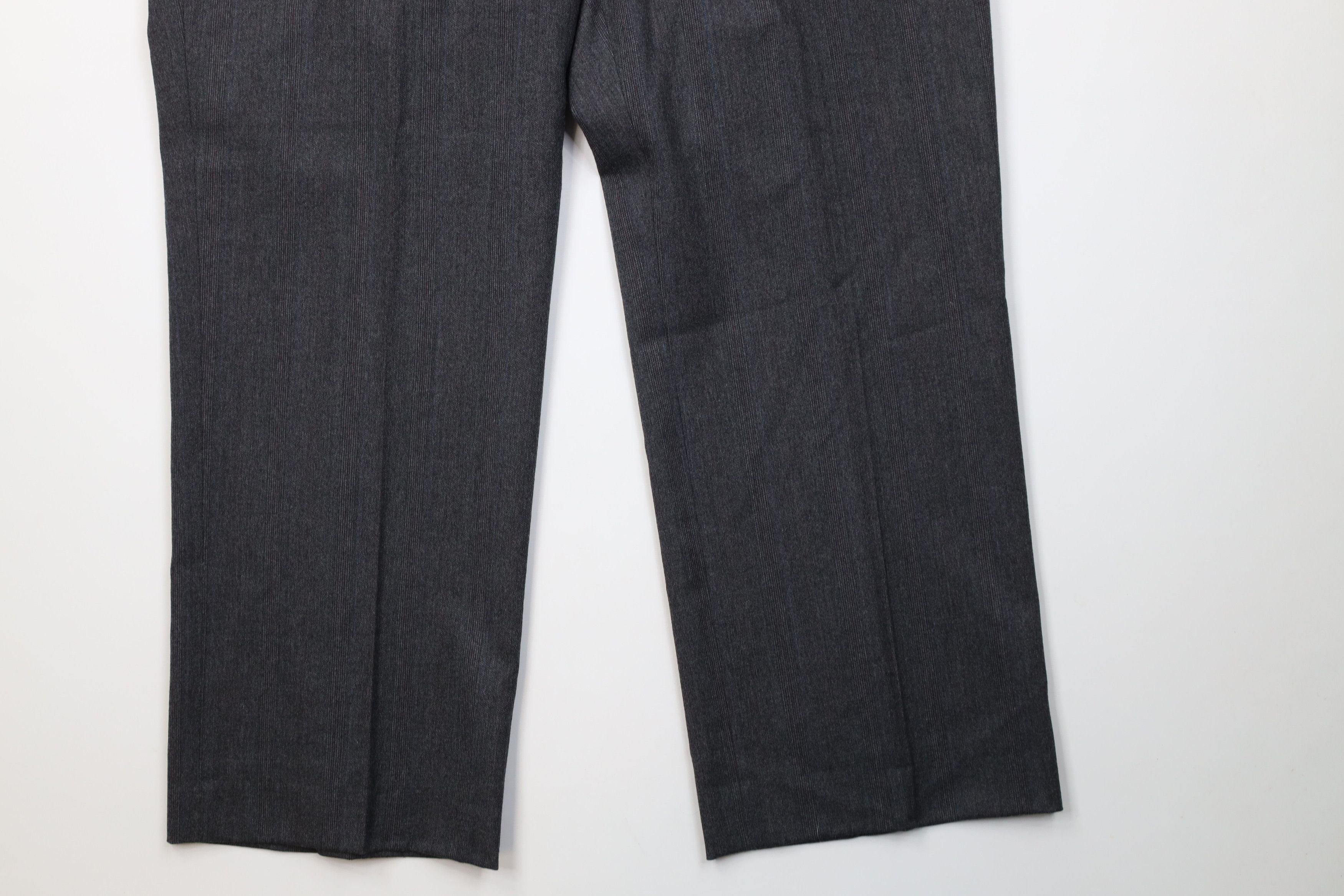 Vintage Vintage 70s Streetwear Striped Wide Leg Chino Pants Gray Size US 40 / EU 56 - 4 Thumbnail