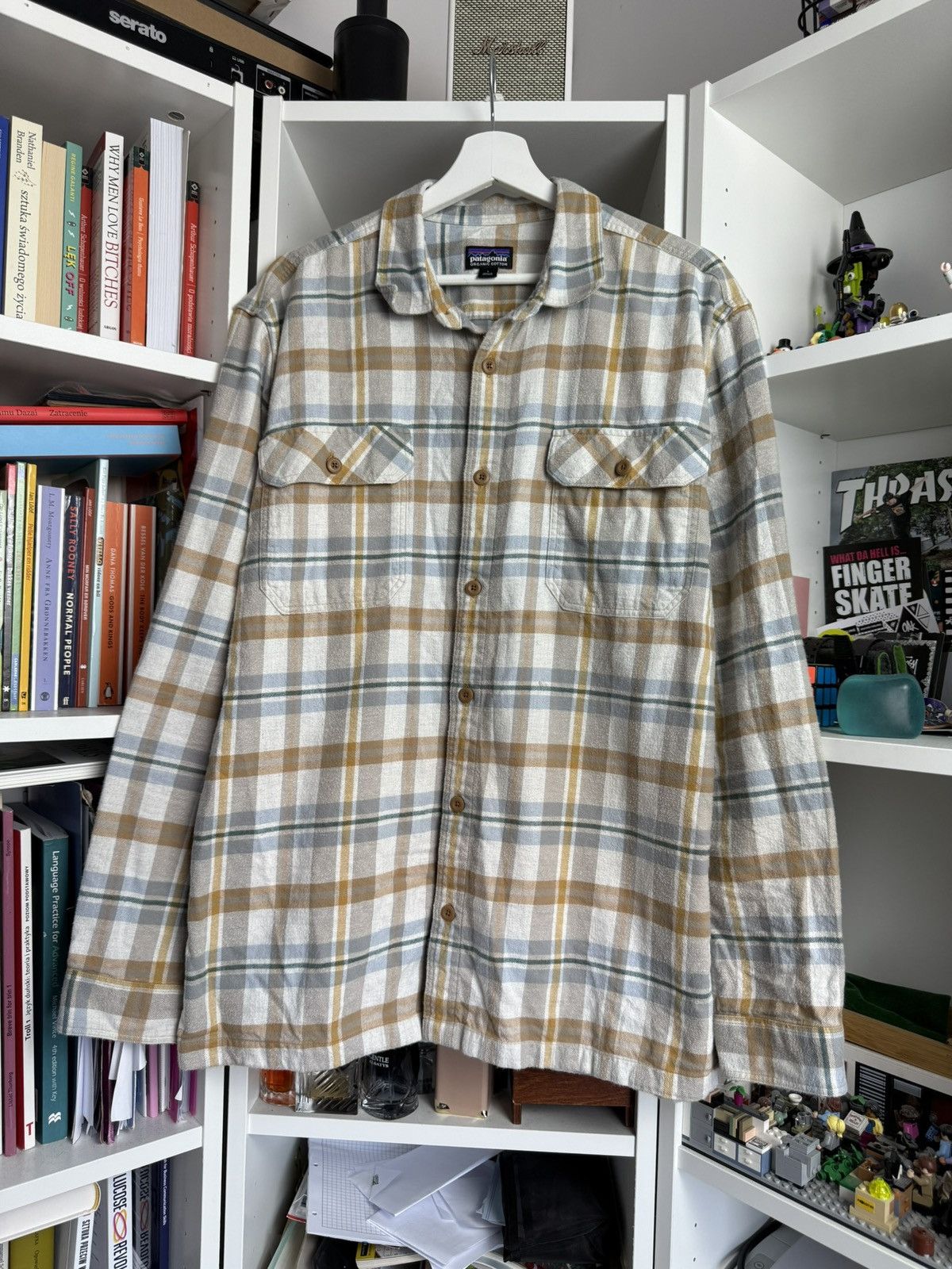 Designer × Patagonia Patagonia organic cotton checked flannel shirt L outdoor Size US L / EU 52-54 / 3 - 1 Thumbnail