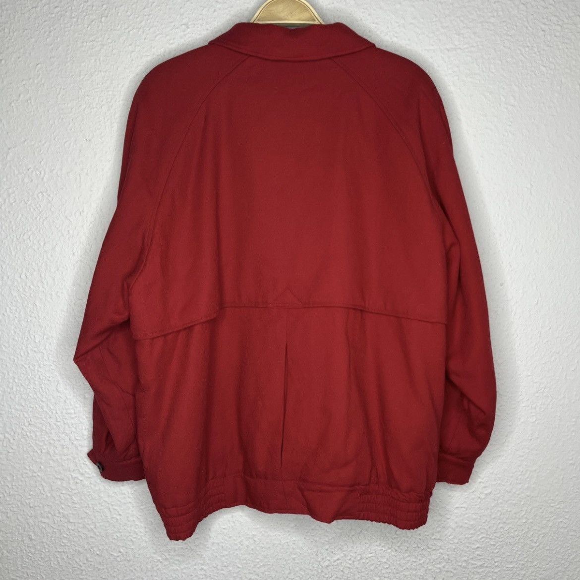 Burberry Vintage Burberry Harrington Style Bomber Wool Red Jacket 90s Size US L / EU 52-54 / 3 - 9 Thumbnail