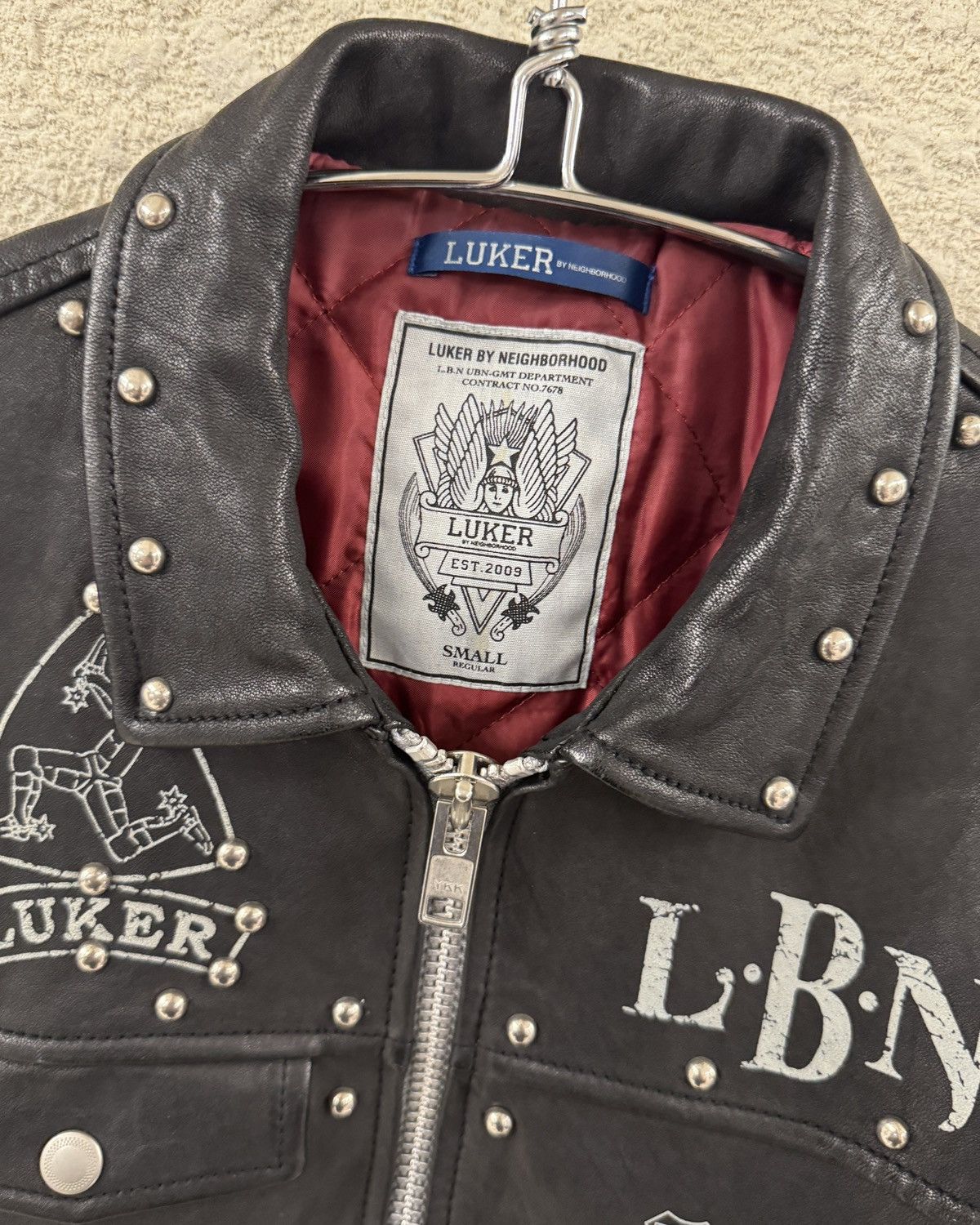 Neighborhood LUKER by NEIGHBORHOOD Custom Studded Leather Jacket Size S Size US S / EU 44-46 / 1 - 4 Thumbnail