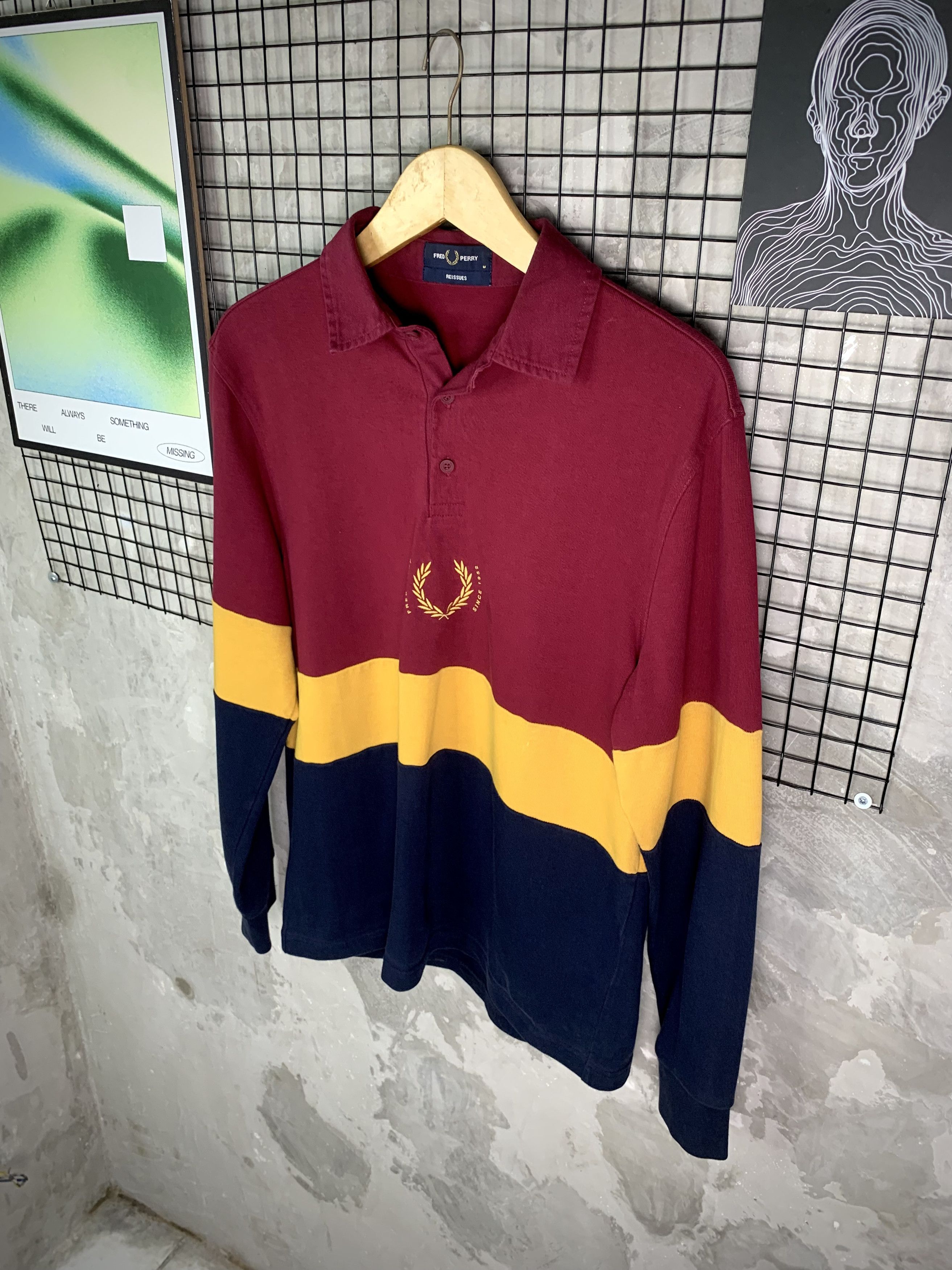 Fred Perry Fred Perry Reissues Rugby Long Sleeve Polo Shirt Multi Size US M / EU 48-50 / 2 - 2 Thumbnail