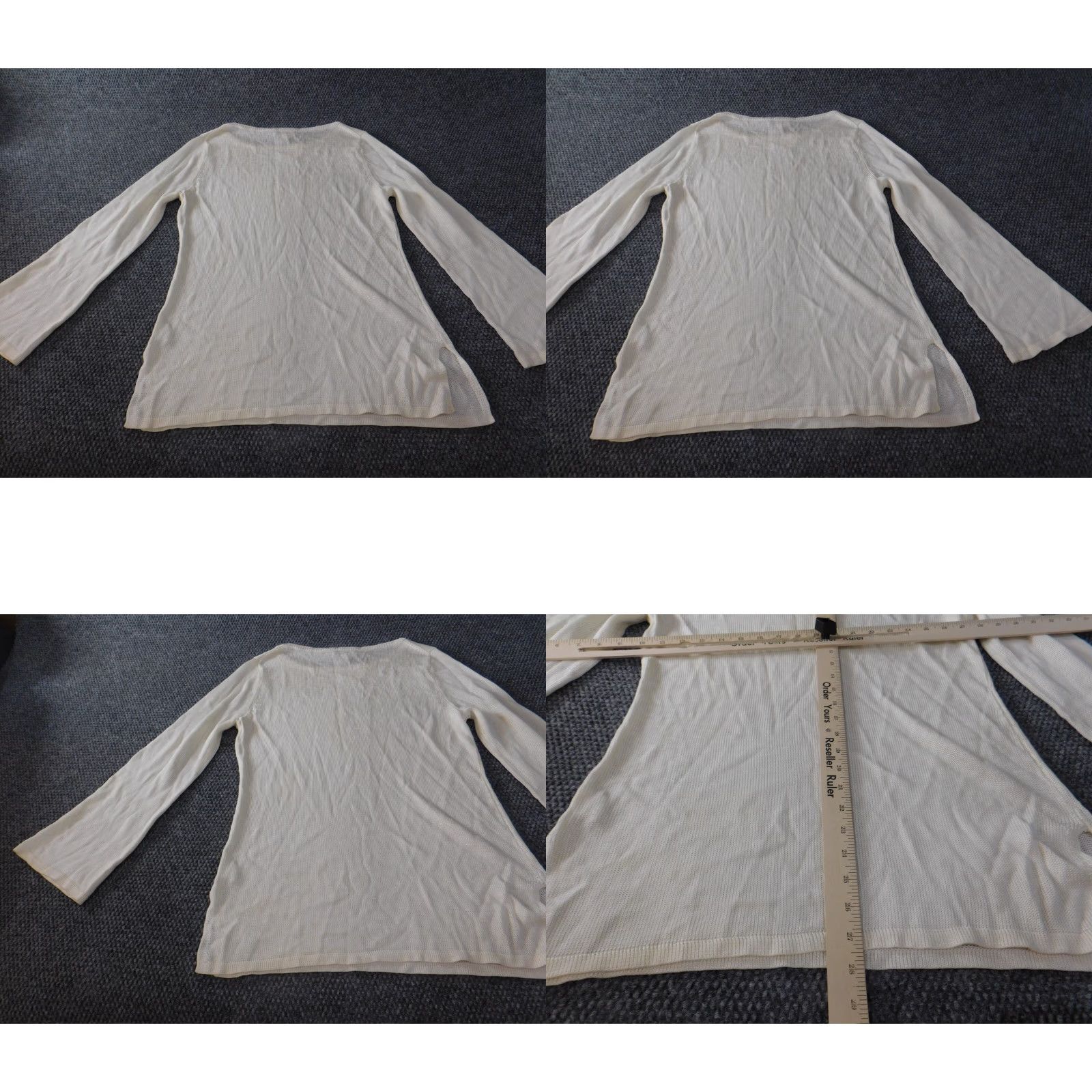 Talbots Talbots Womens Sweater Pullover Round Neck Long Sleeve Beige Lyocell Knit Stretch Regular Size L Modern Casual Knitwear Size L / US 10 / IT 46 - 8 Thumbnail