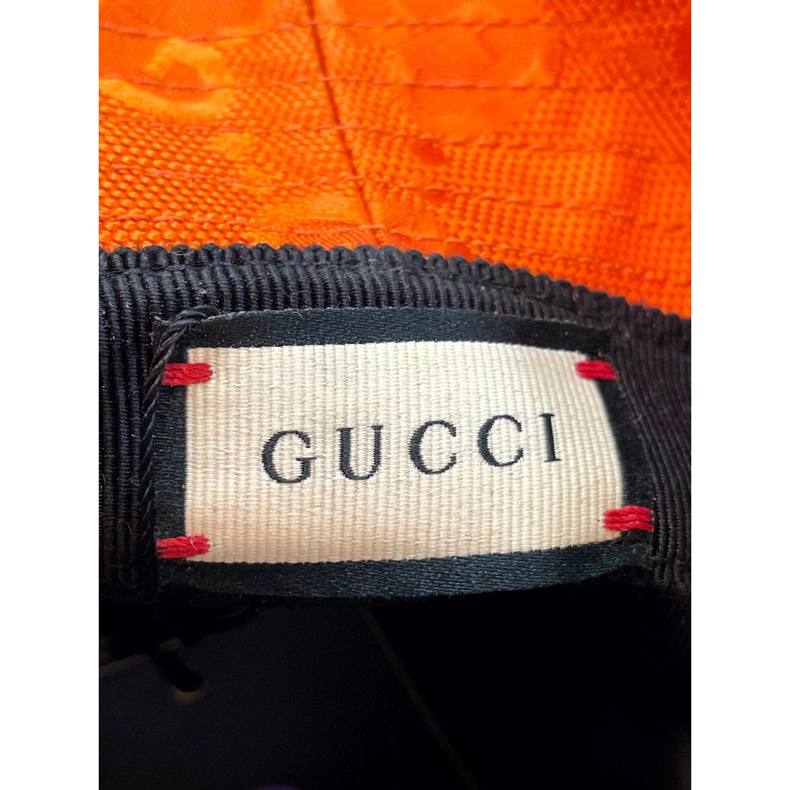 Gucci Gucci Monogram Bucket Orange Cap Size ONE SIZE - 4 Thumbnail