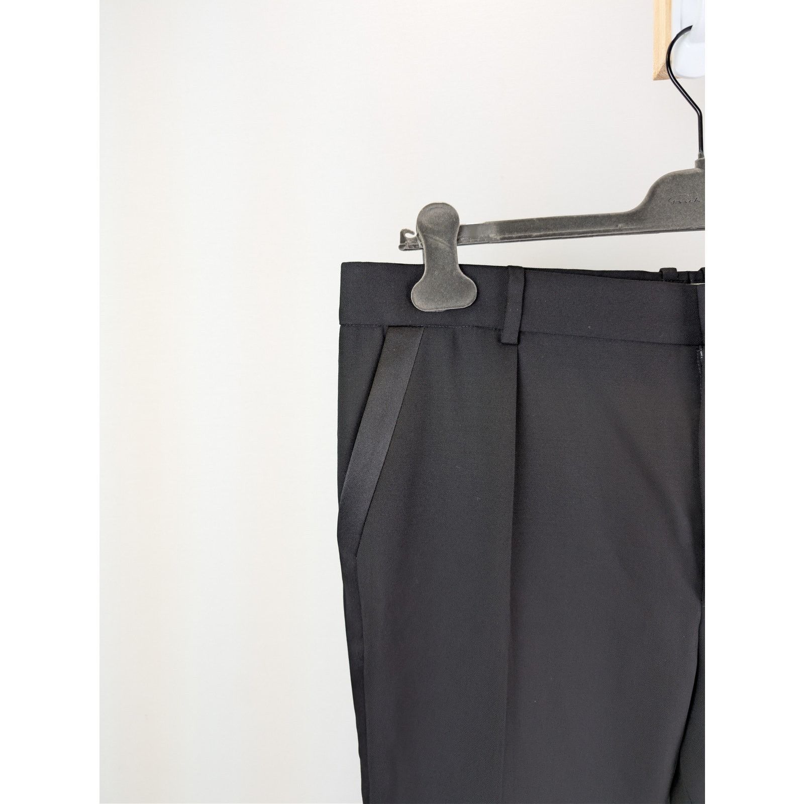 Saint Laurent Paris o1rshd1 Grain De Poudre Organique Pants in Black Size US 36 / EU 52 - 6 Thumbnail