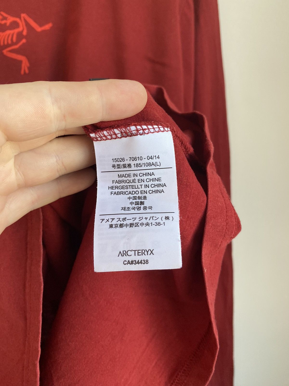 Arc'teryx Men's long sleeve Arcteryx big logo Size US L / EU 52-54 / 3 - 4 Thumbnail