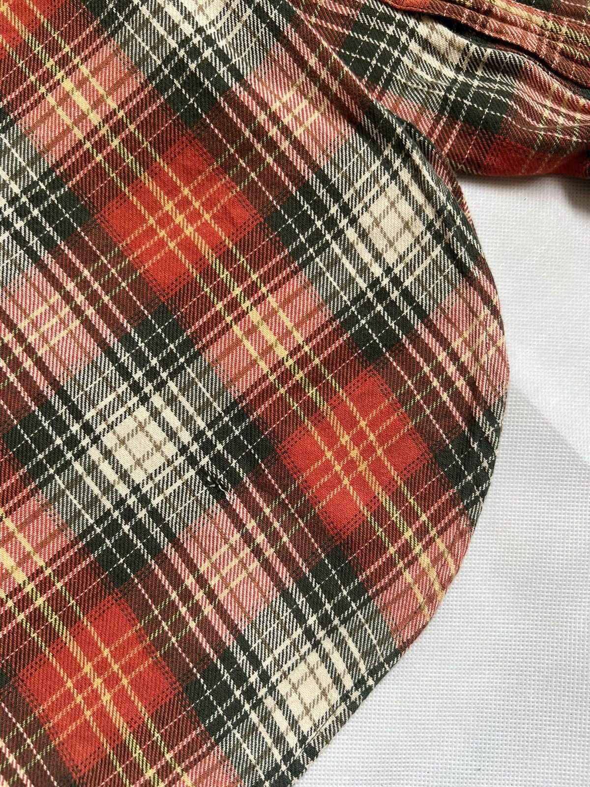 Levi's Vintage Levis Orange Plaid Button Up Flannel Shirt Size US M / EU 48-50 / 2 - 7 Thumbnail