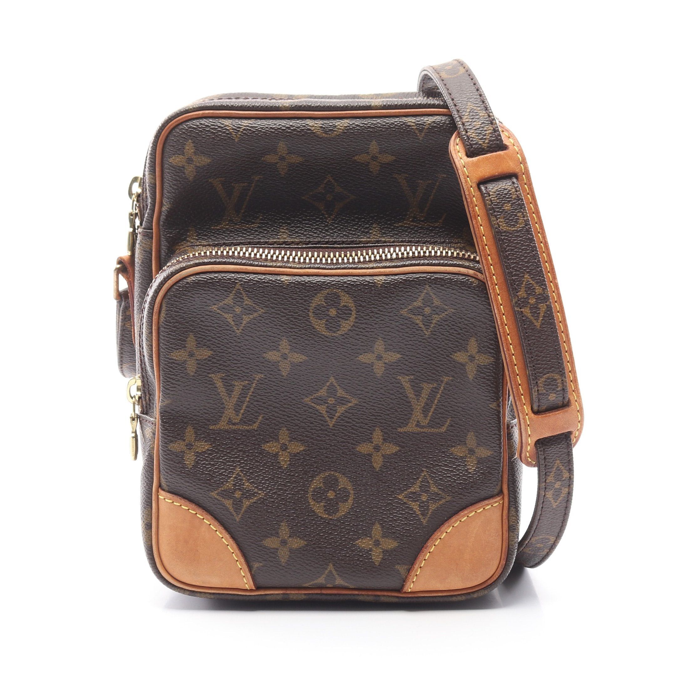 Louis Vuitton Louis Vuitton Amazon Monogram Shoulder Bag Leather Brown Size ONE SIZE - 1 Thumbnail