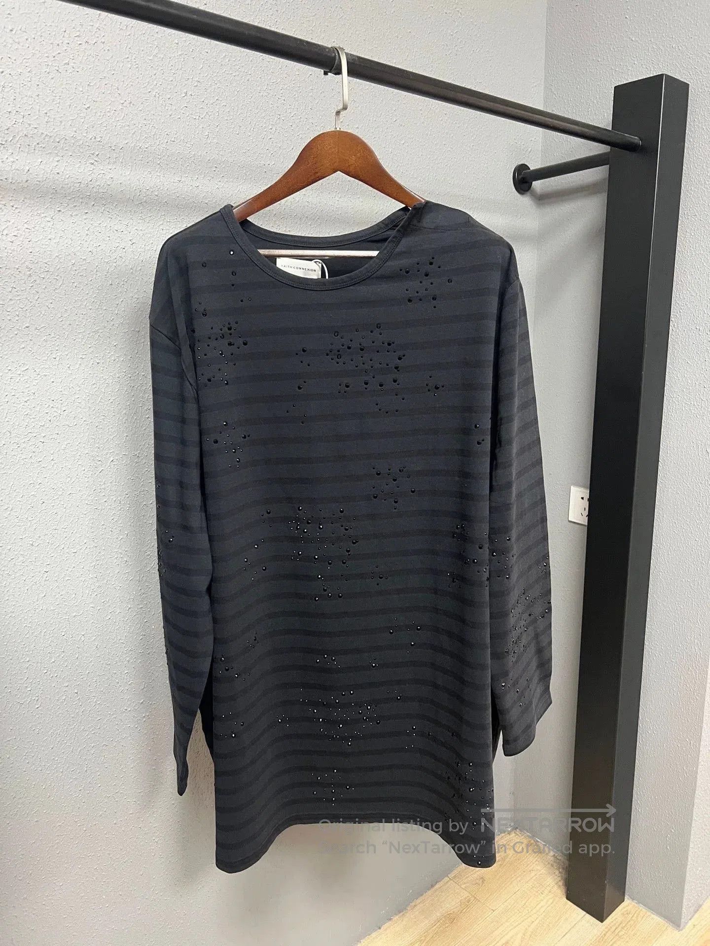 Faith Connexion Faithconnexion Rhinestone Long-Sleeve Top. Size S / US 4 / IT 40 - 1 Thumbnail