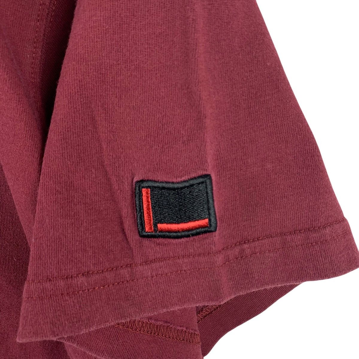 Fubu × Vintage Vintage FUBU collection spellout embroidery maroon tee Size US S / EU 44-46 / 1 - 8 Thumbnail
