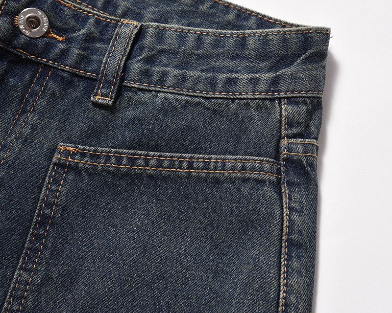 Vintage American retro men's straight leg loose distressed jeans Size US 32 / EU 48 - 4 Thumbnail