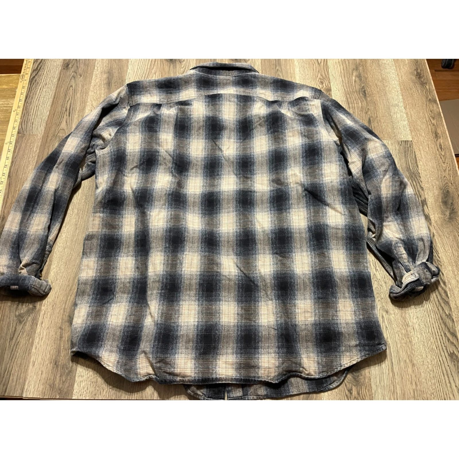 Carhartt VINTAGE Carhartt Shirt Mens 2XL Tall Black Yellow Plaid Button Up Long Sleeve Size US XXL / EU 58 / 5 - 2 Thumbnail
