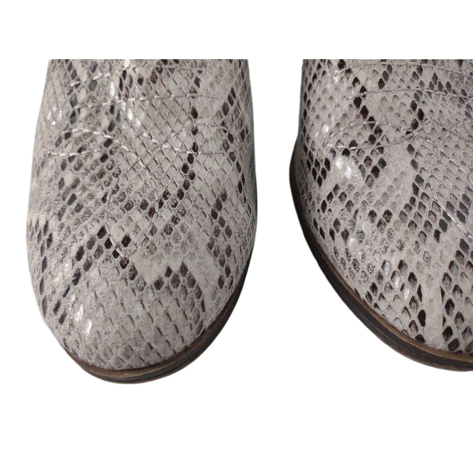 Other RAMPAGE Western Faux Python Snakeskin Heeled Ankle Boots Grailed
