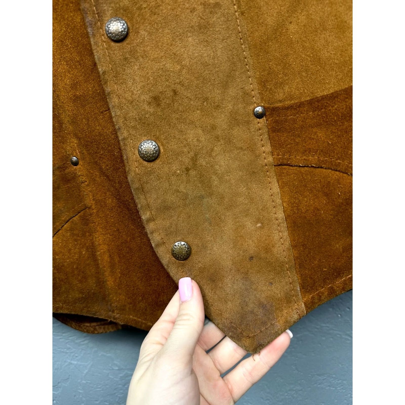 Marlboro Marlboro Vintage Mens Leather Vest L Brown RARE Leather Vest Mens Vintage Size US L / EU 52-54 / 3 - 3 Thumbnail