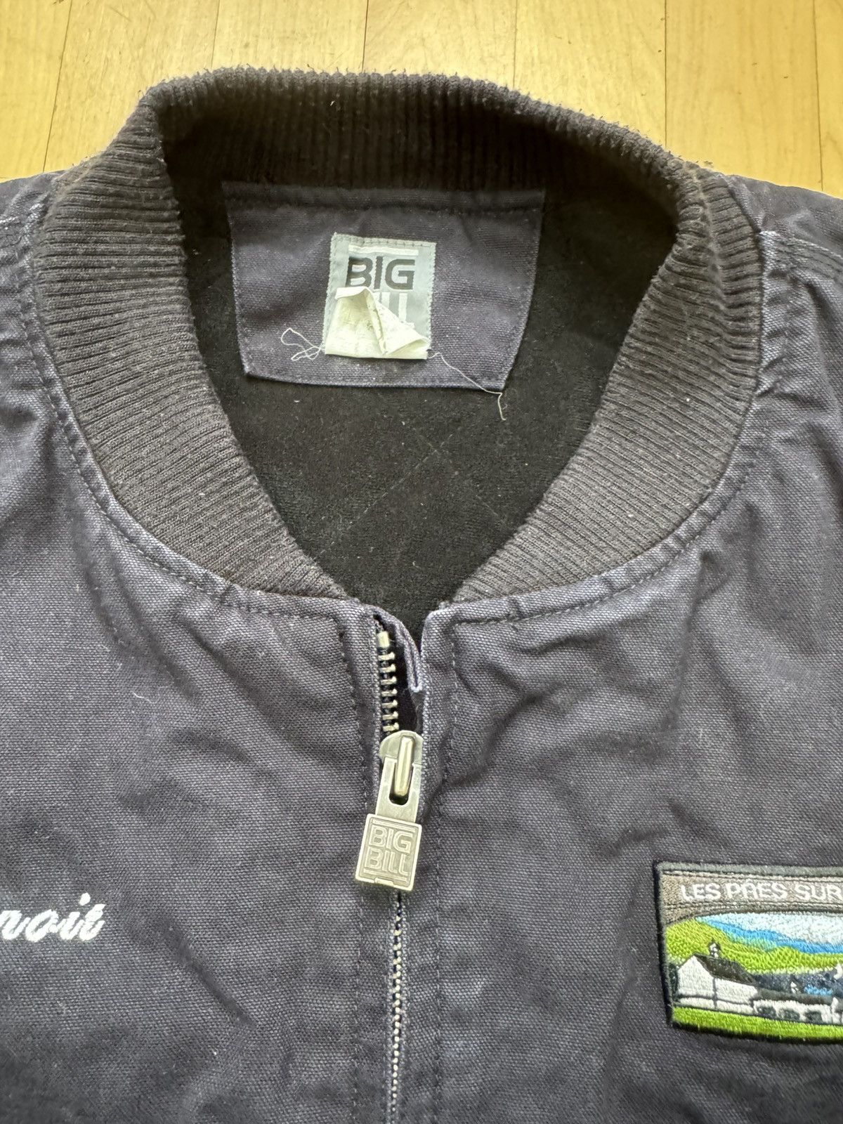 Japanese Brand × Vintage Vintage Dark Blue Big Bill Workwear or Streetwear Vest 90s Size US L / EU 52-54 / 3 - 6 Thumbnail