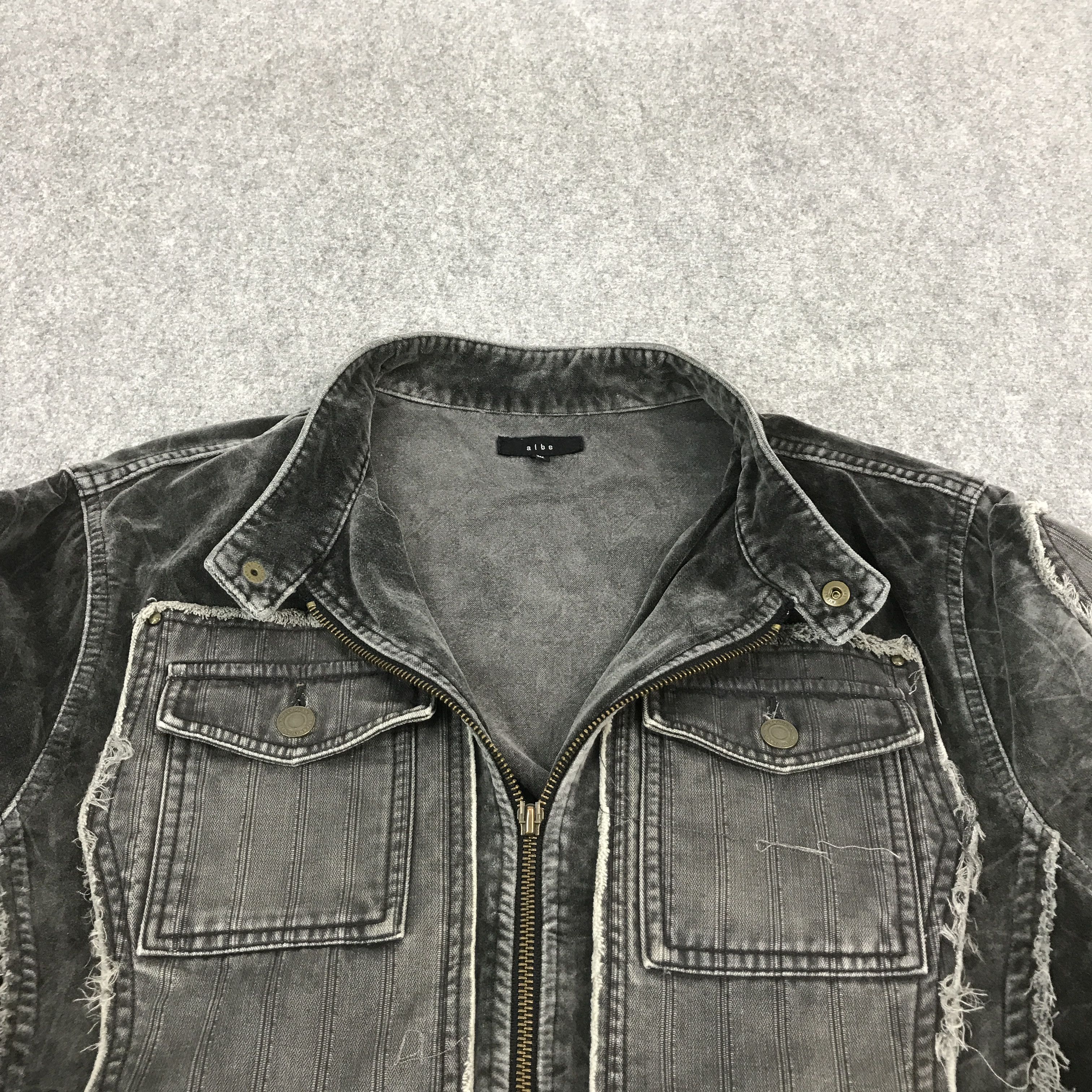 Japanese Brand Distressed style jacket albe Japan black jacket Size US L / EU 52-54 / 3 - 5 Thumbnail