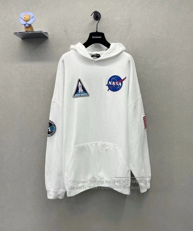 Balenciaga Balenciaga x NASA White Hoodie. Size US XS / EU 42 / 0 - 1 Thumbnail