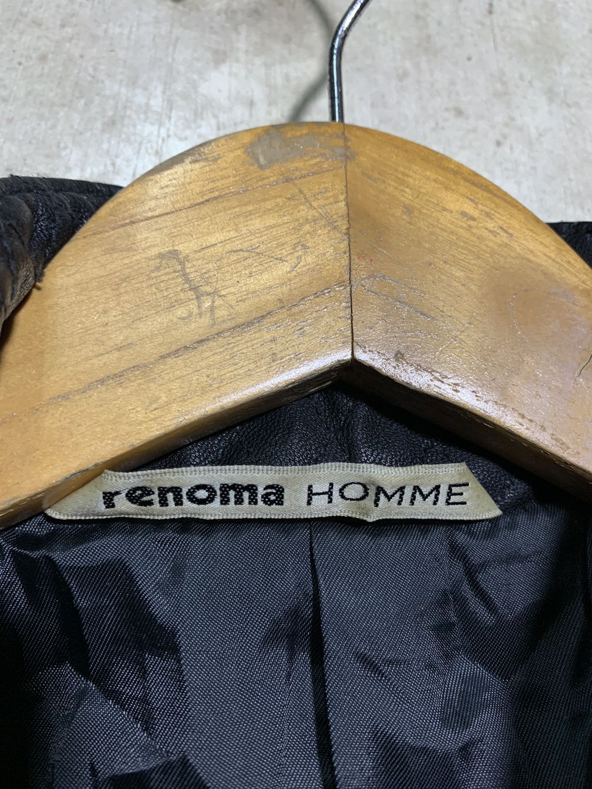 Renoma 🔥RENOMA HOMME BLACK LEATHER BIKERS JACKET Size US M / EU 48-50 / 2 - 8 Thumbnail