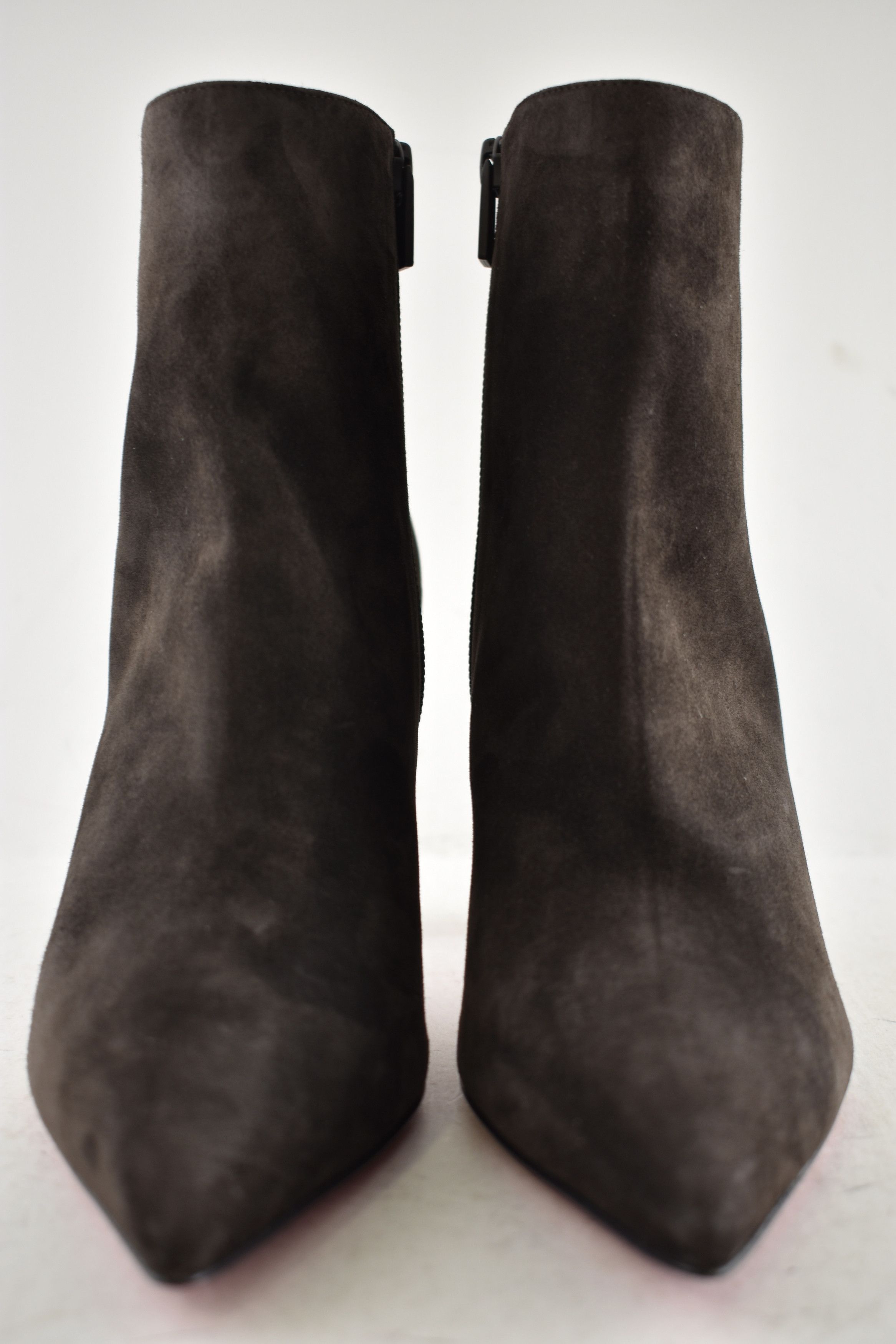 Vibella Booty 85 Cafe Brown Suede Pointed Heel Bootie 39