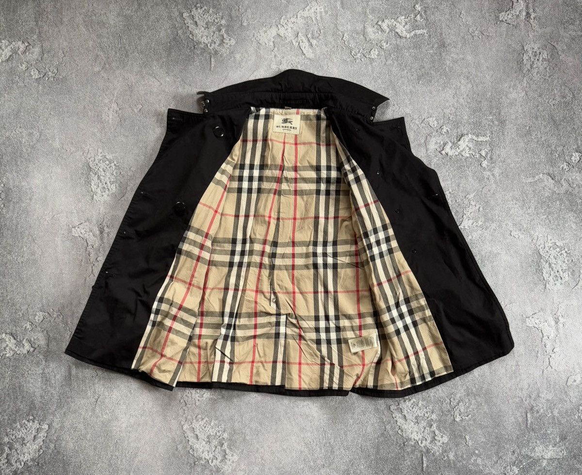 Burberry × Burberry Prorsum Burberry London L black double breasted trench coat jacket Size L / US 10 / IT 46 - 12 Thumbnail