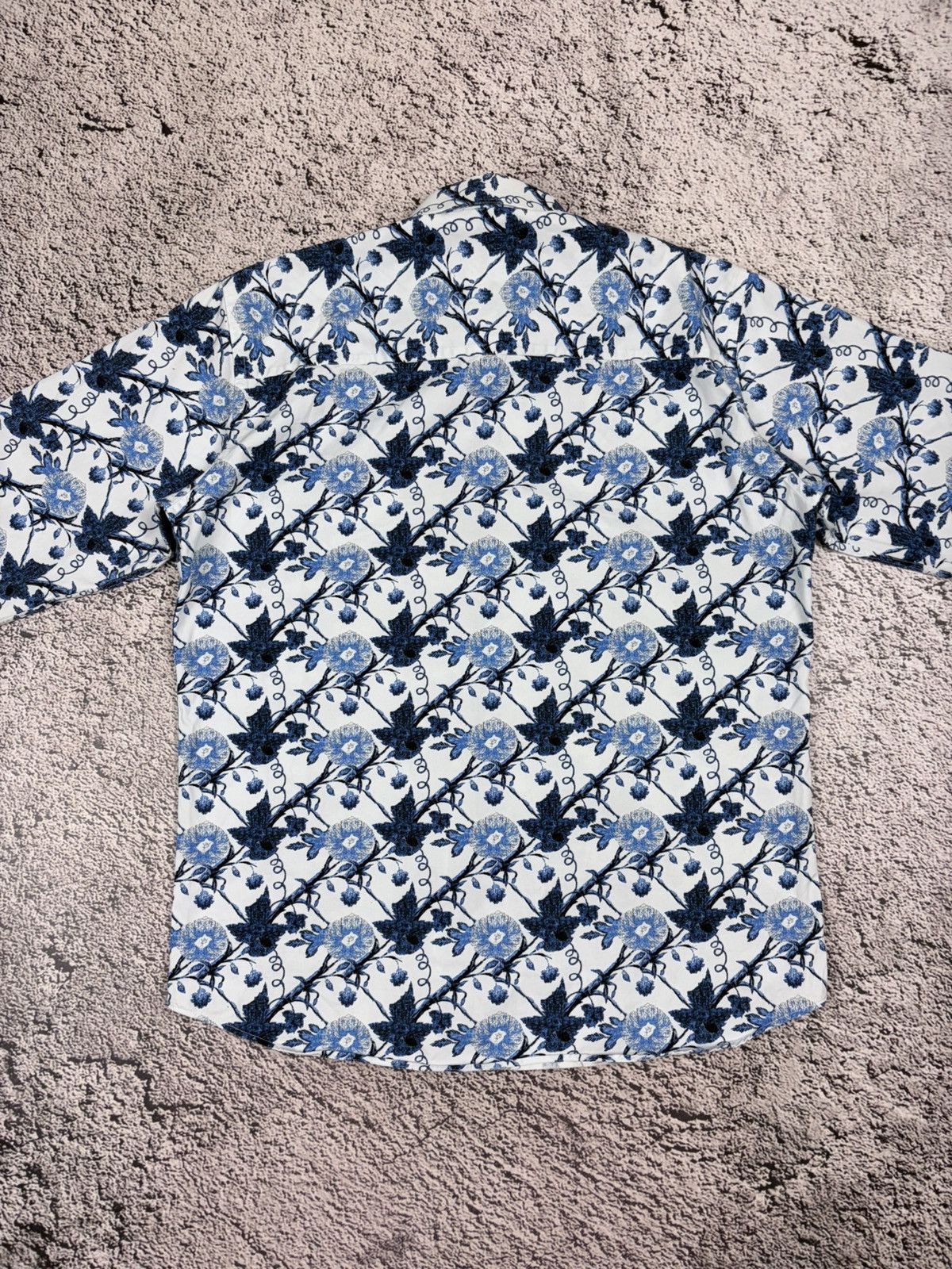 Japanese Brand Claudio Lugli Couture Floral All Over Print Cotton Shirt XL Size US XL / EU 56 / 4 - 9 Thumbnail