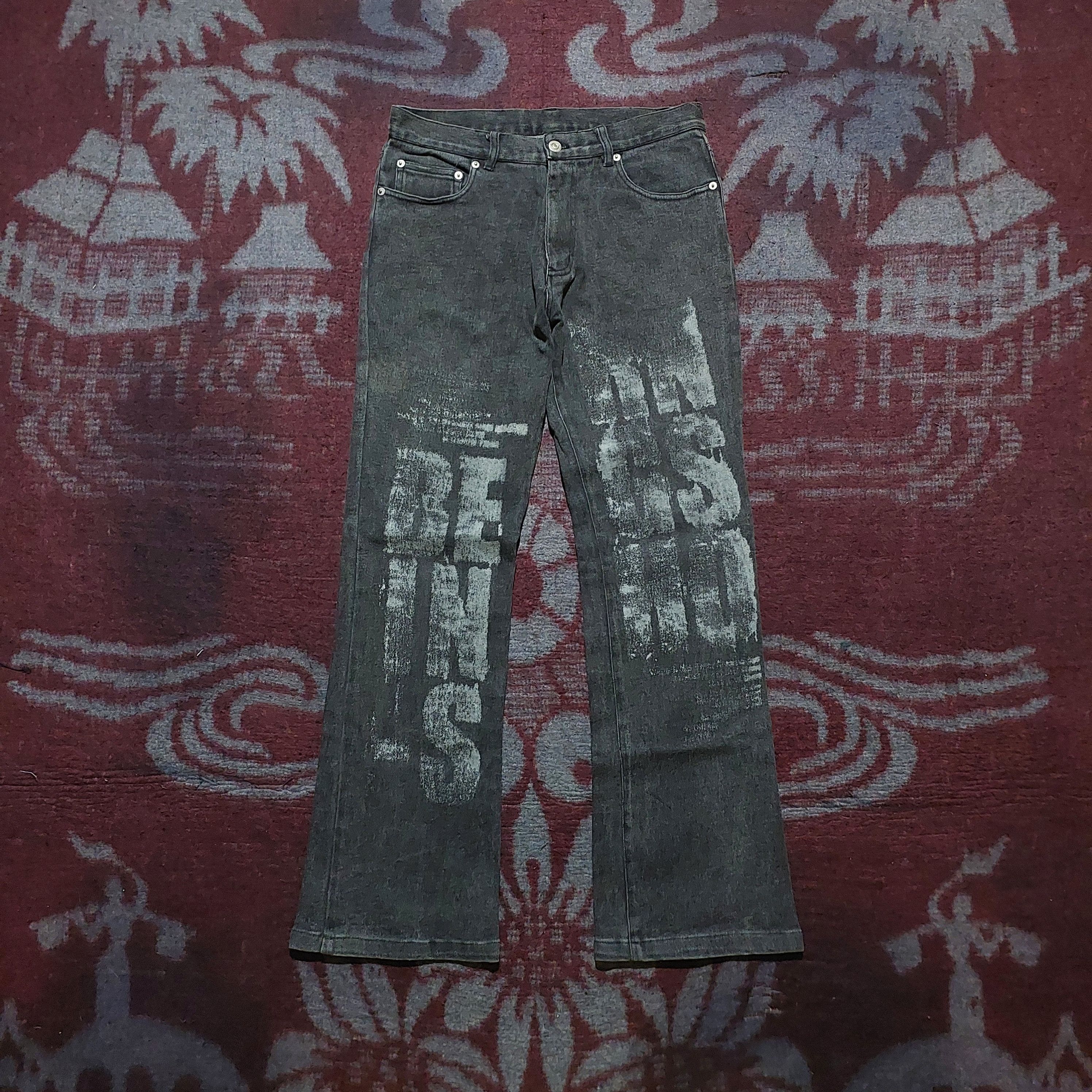 BERNINGS SHO Bernings Sho poem black wash stretch flare denim Size US 30 / EU 46 - 1 Thumbnail