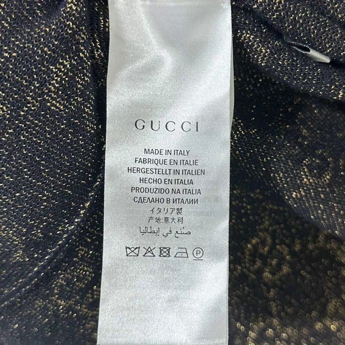 Gucci Gucci GG all over print gold thread cardigan S Size S / US 4 / IT 40 - 6 Thumbnail