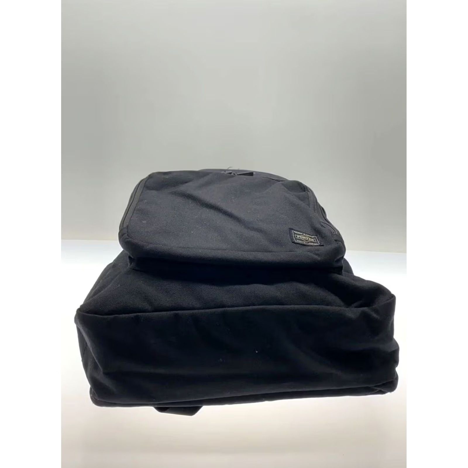 Rue Porter PORTER by MONOCLE Backpack, Black, Canvas, Plain, Used Size ONE SIZE - 4 Thumbnail