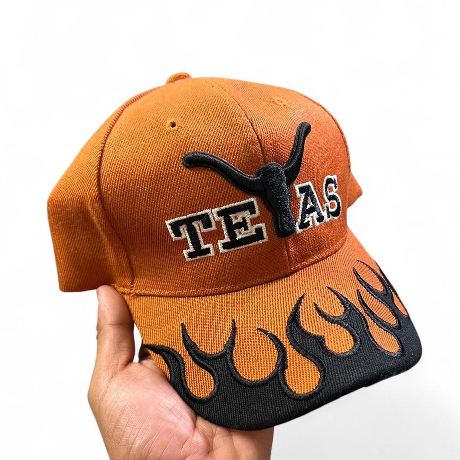 Other Vtg Texas Longhorns Flames Baseball Hat Size ONE SIZE - 2 Thumbnail