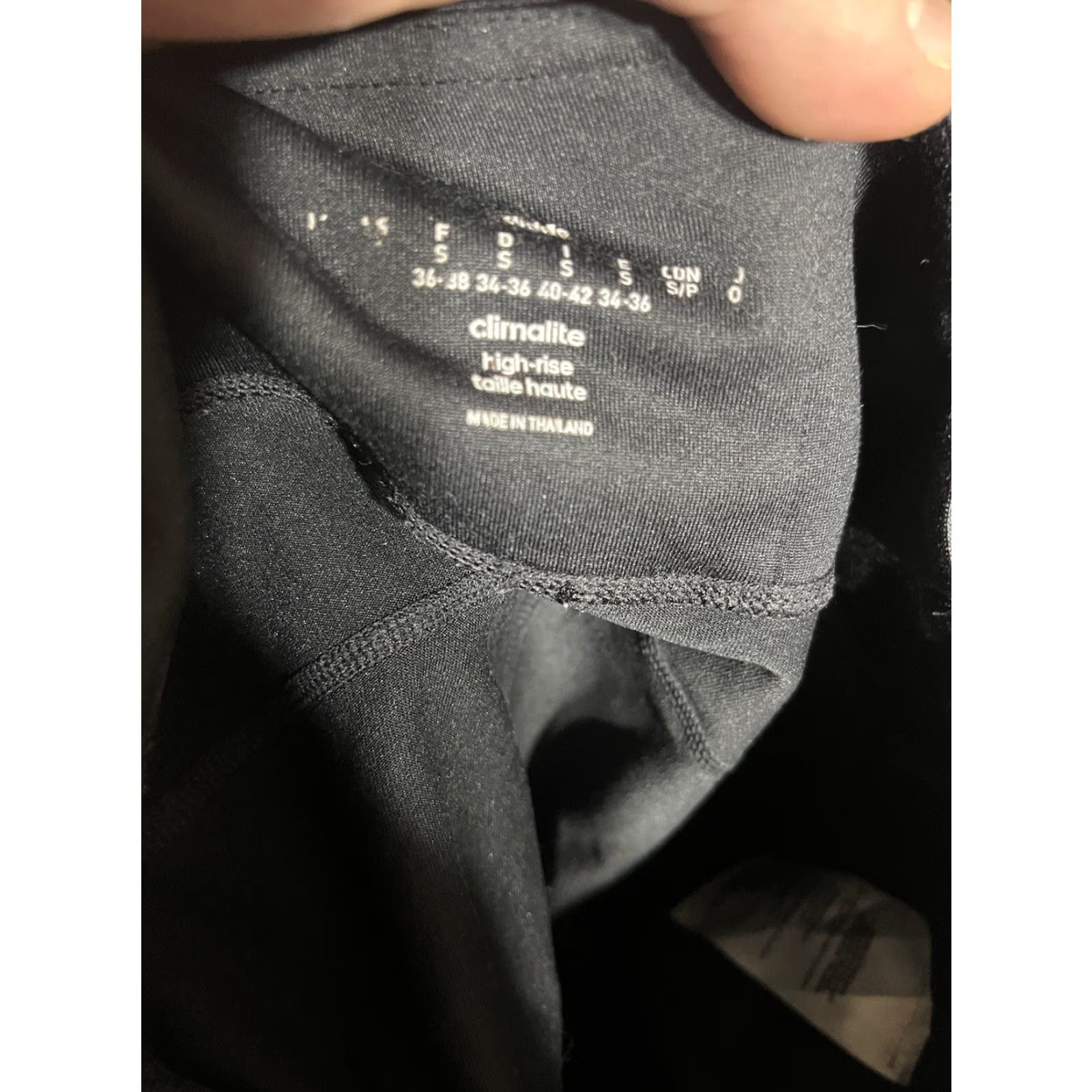 Adidas ADIDAS Leggings Pants Women's Small Black Slim Fit Cotton Blend Casual Travel Winter Secret: This item is pre-owned. Size 28" / US 6 / IT 42 - 5 Thumbnail