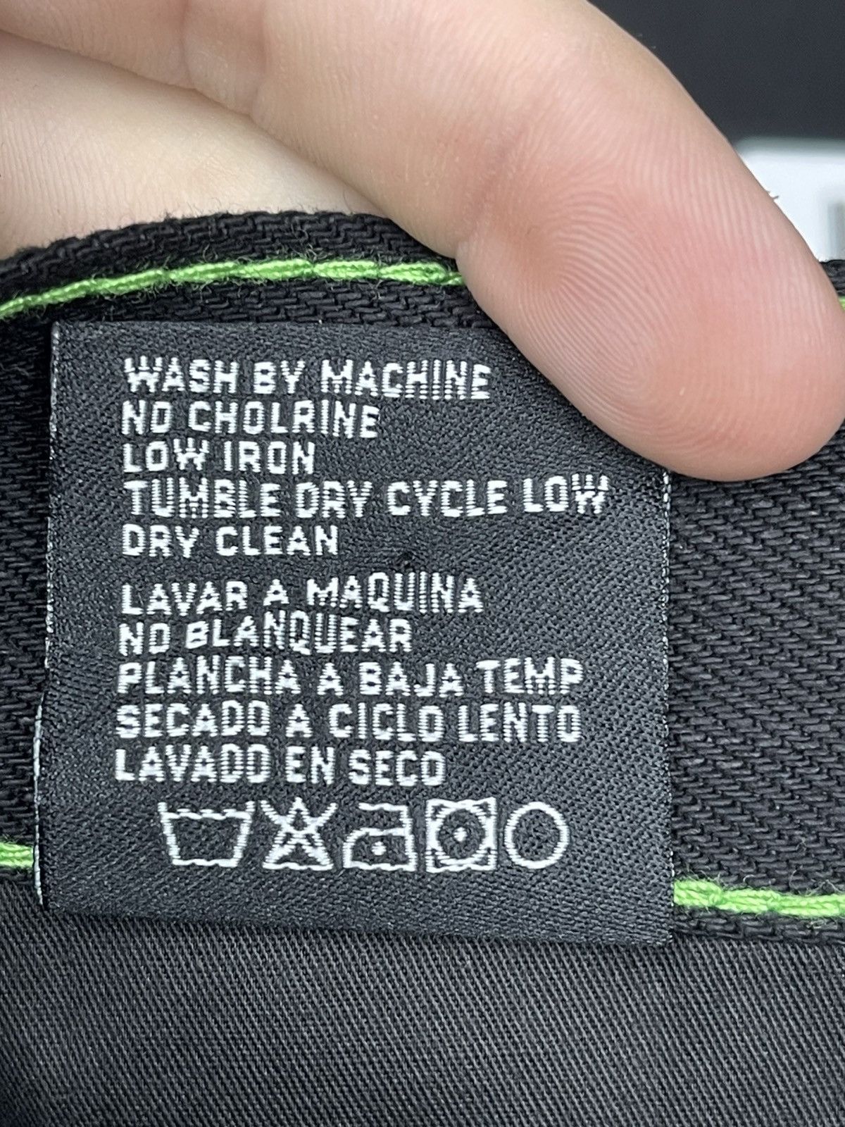 LOSTSHDWS Size 30 - LOSTSHDWS DRKSHDWS Green Outlined Denim Jean Size US 30 / EU 46 - 10 Thumbnail