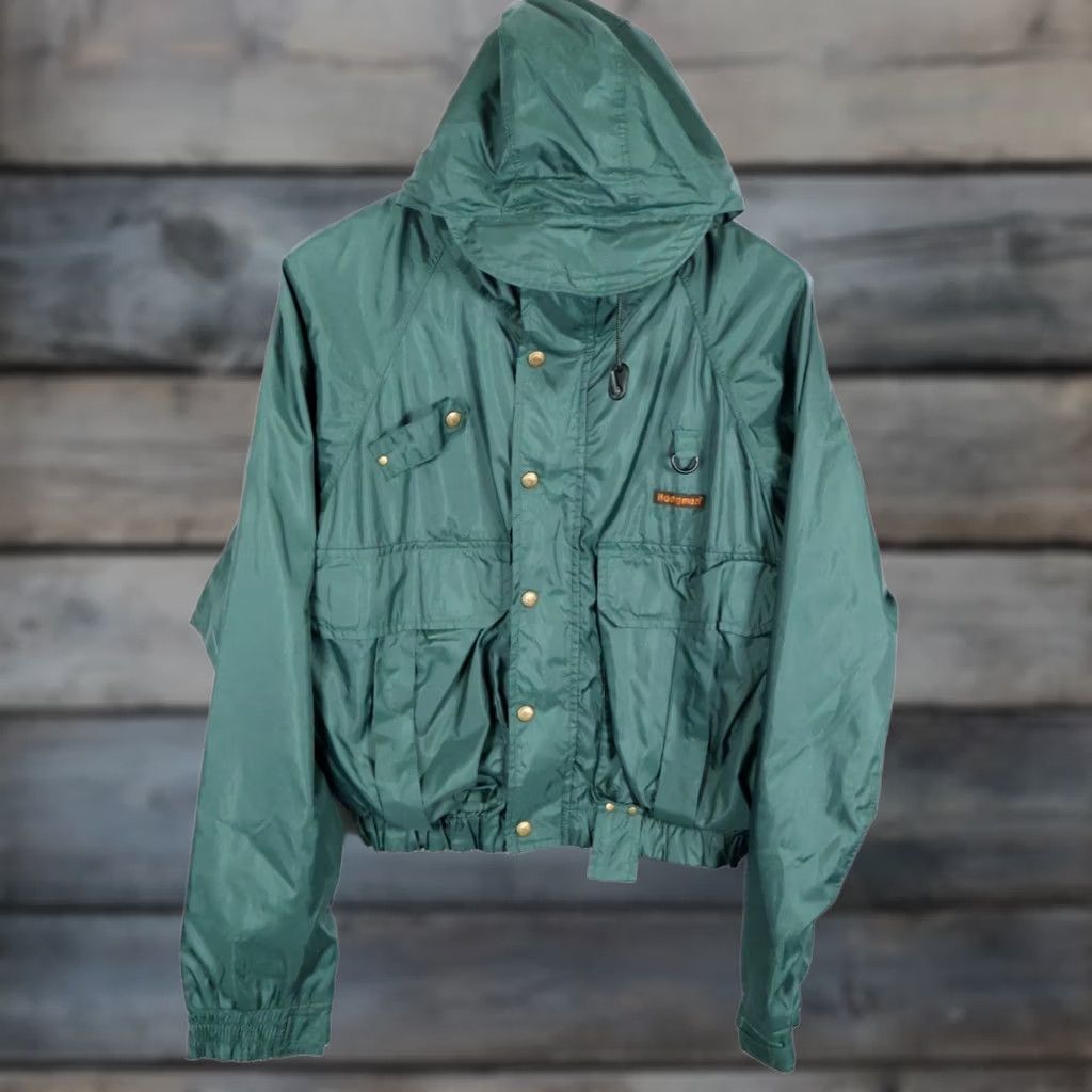 Vintage VINTAGE Hodgman Jacket Men's Medium Green Hooded Fishing Wading Zip Up Size US M / EU 48-50 / 2 - 1 Thumbnail