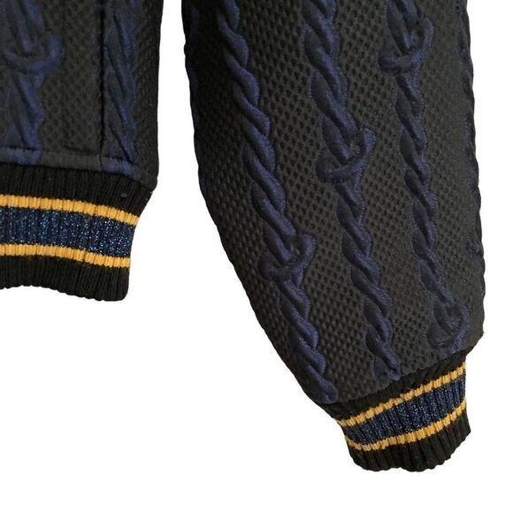 3.1 Phillip Lim 3.1 Phillip Lim Brocade cable print Varsity Bomber blue Size XS / US 0-2 / IT 36-38 - 10 Thumbnail
