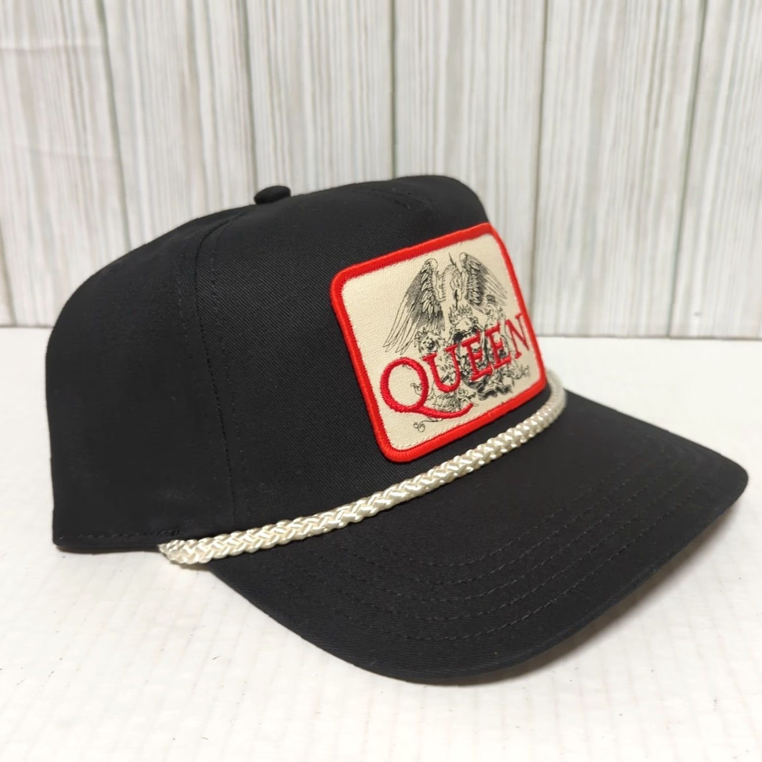 American Needle American Needle Queen Hat Cap Snap Back Band Concert Tour Black Rope Trucker One Size Men Snapback Adjustable Breathable Cap Size ONE SIZE - 4 Thumbnail