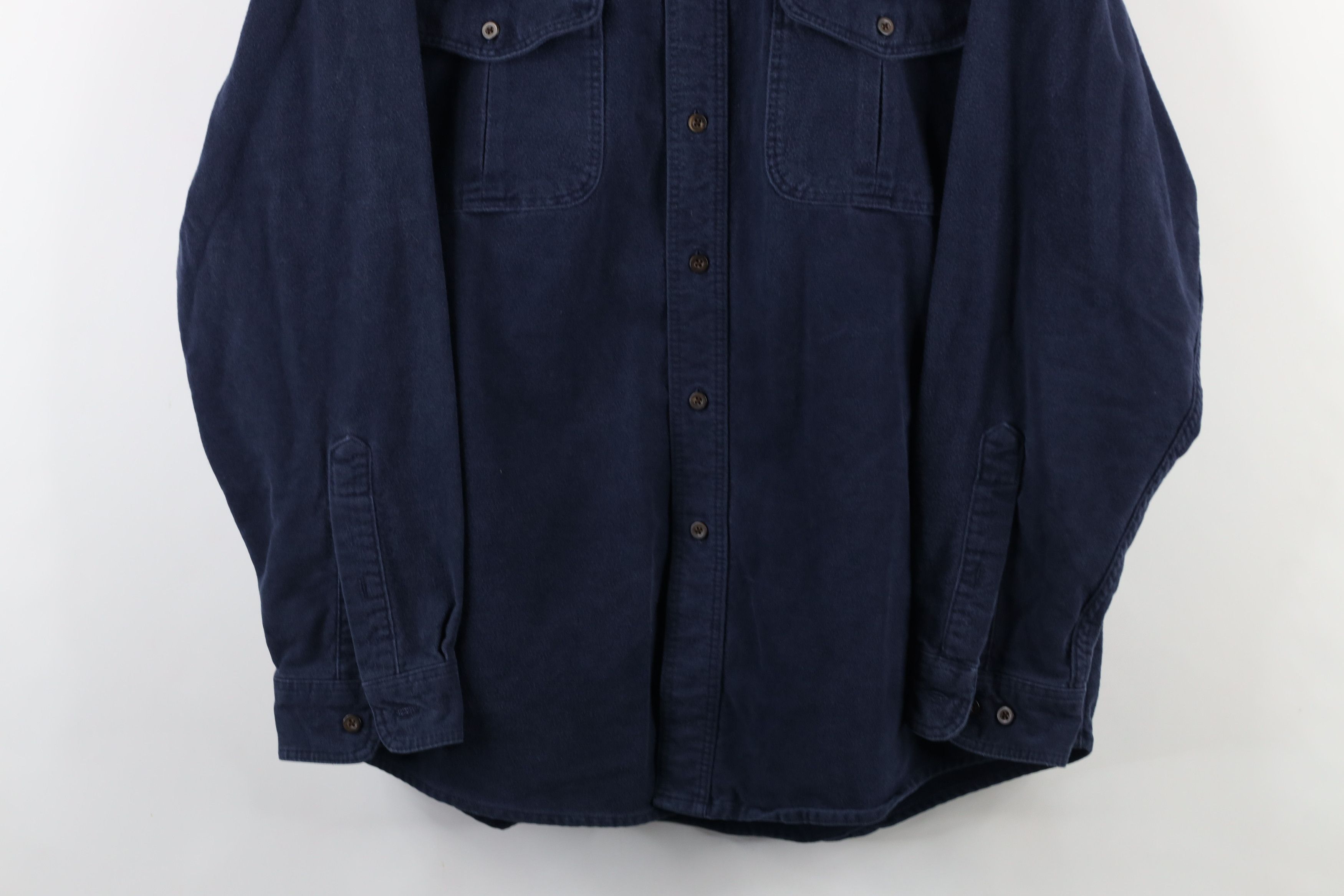 Eddie Bauer Vintage 90s Eddie Bauer Cloth Collared Button Shirt Blue Size US L / EU 52-54 / 3 - 3 Thumbnail